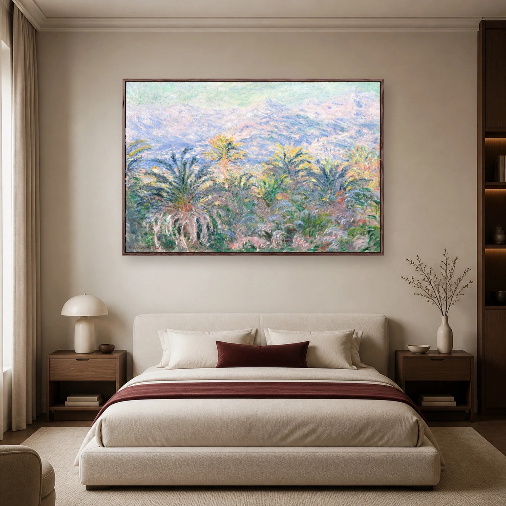Monet Palm Trees at Bordighera Fine Art Print, view 4