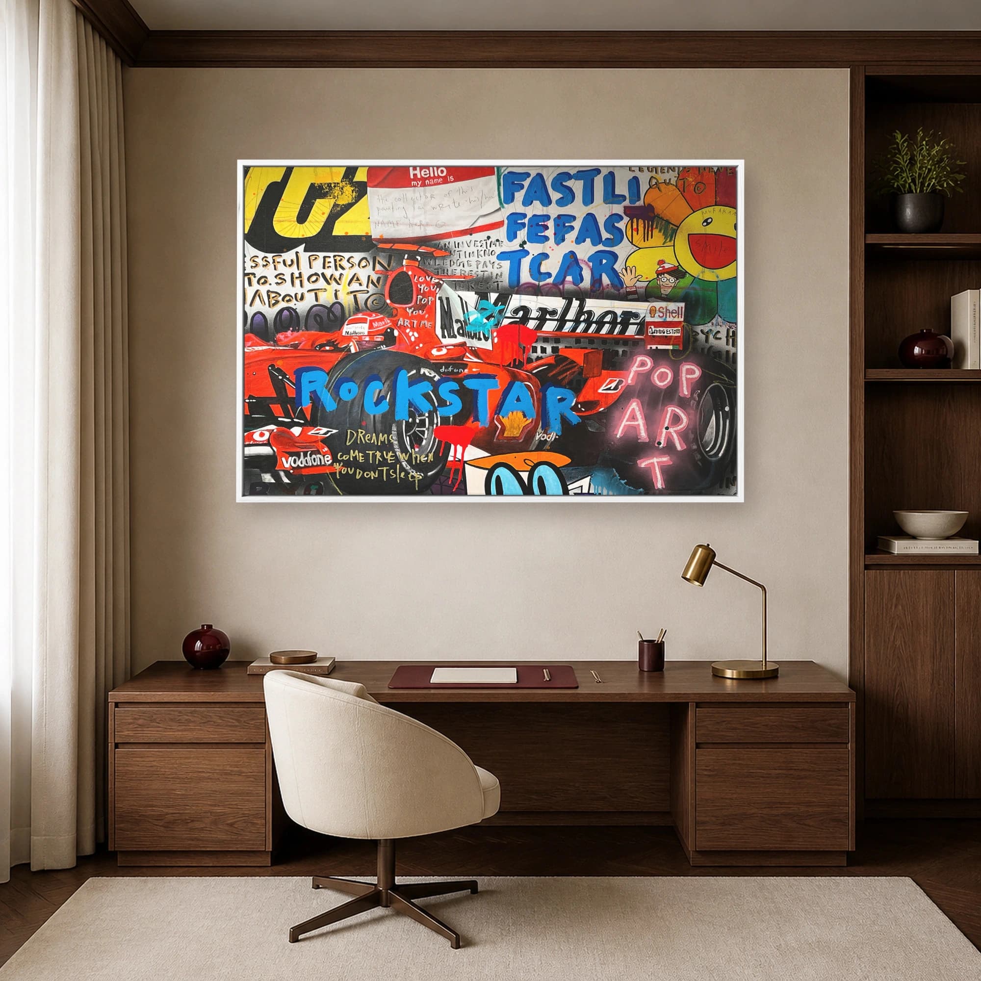 Formula One Racing Pop Art Canvas Print, view 6