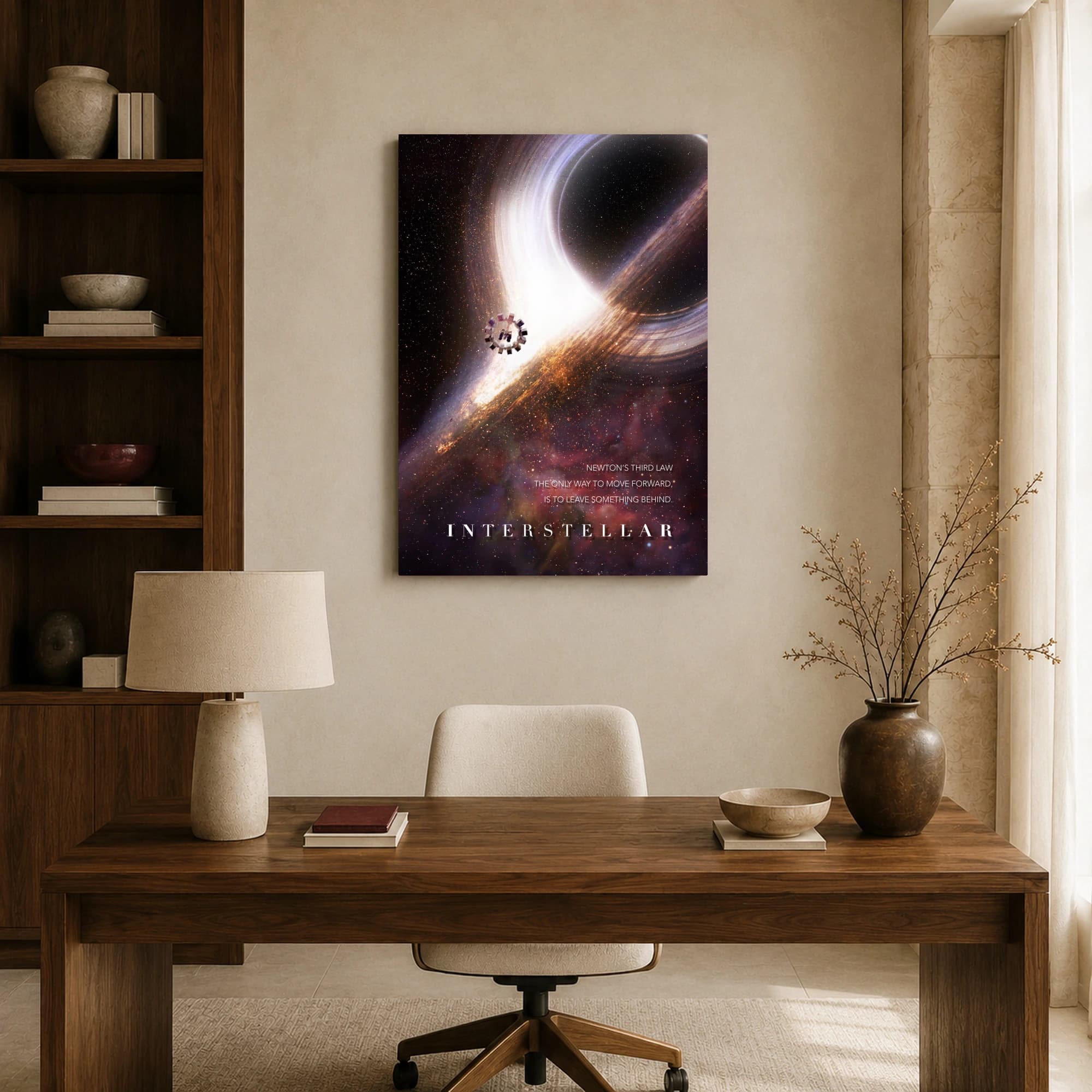 Interstellar Gargantua Space Movie Wall Art, view 8