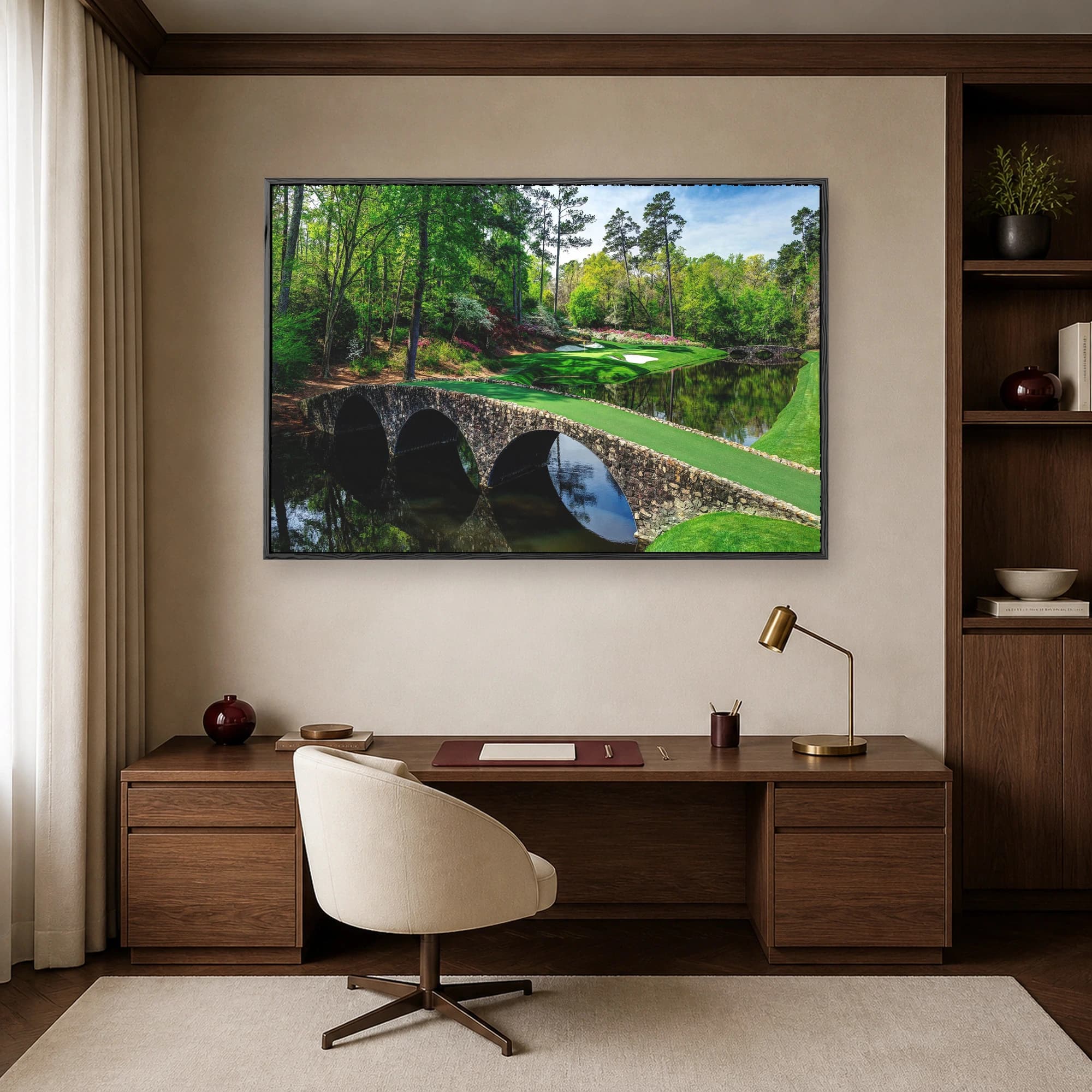 Augusta National Golf Course and Stone Bridge Print, view 7