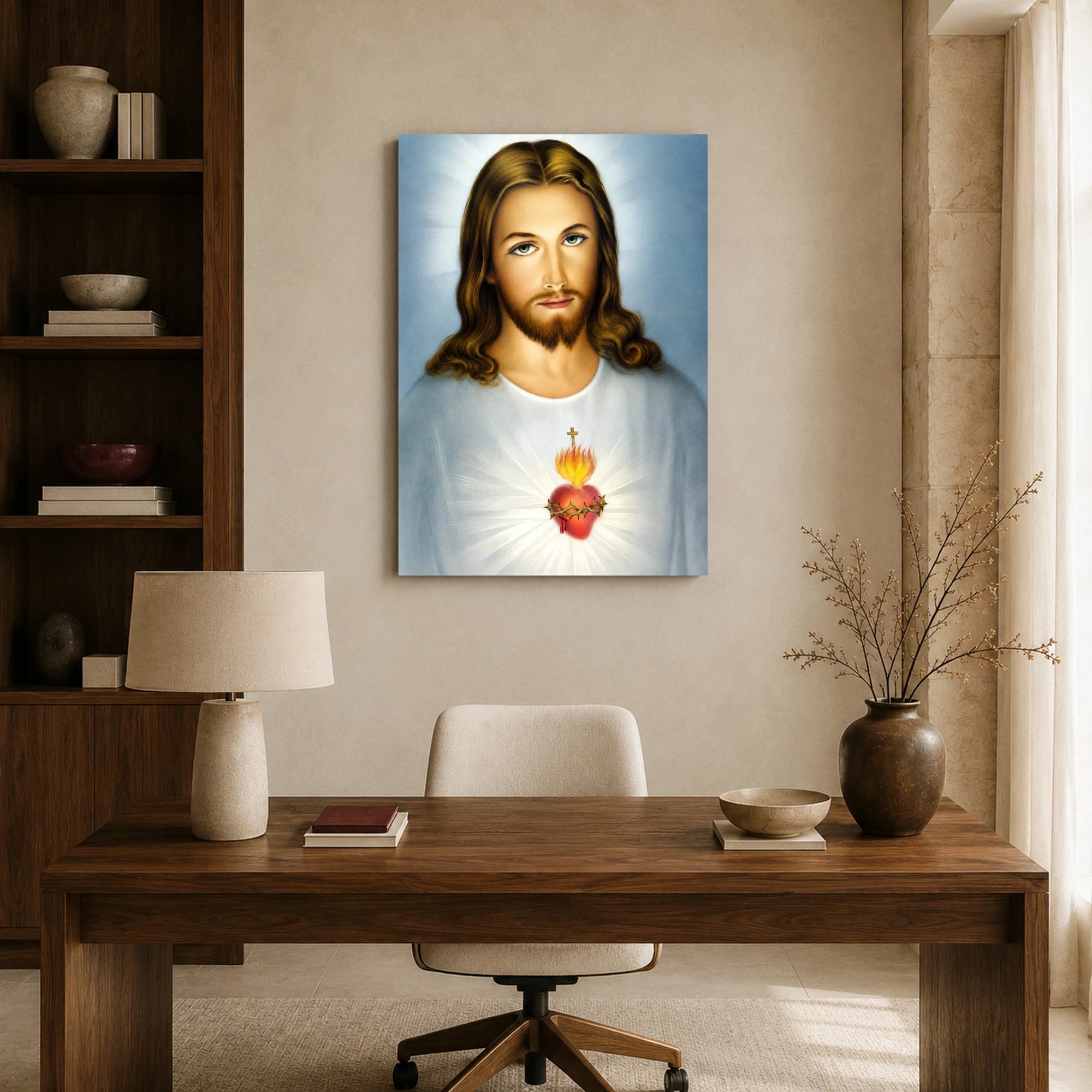 Sacred Heart of Jesus Christ Devotional Canvas Print, view 8