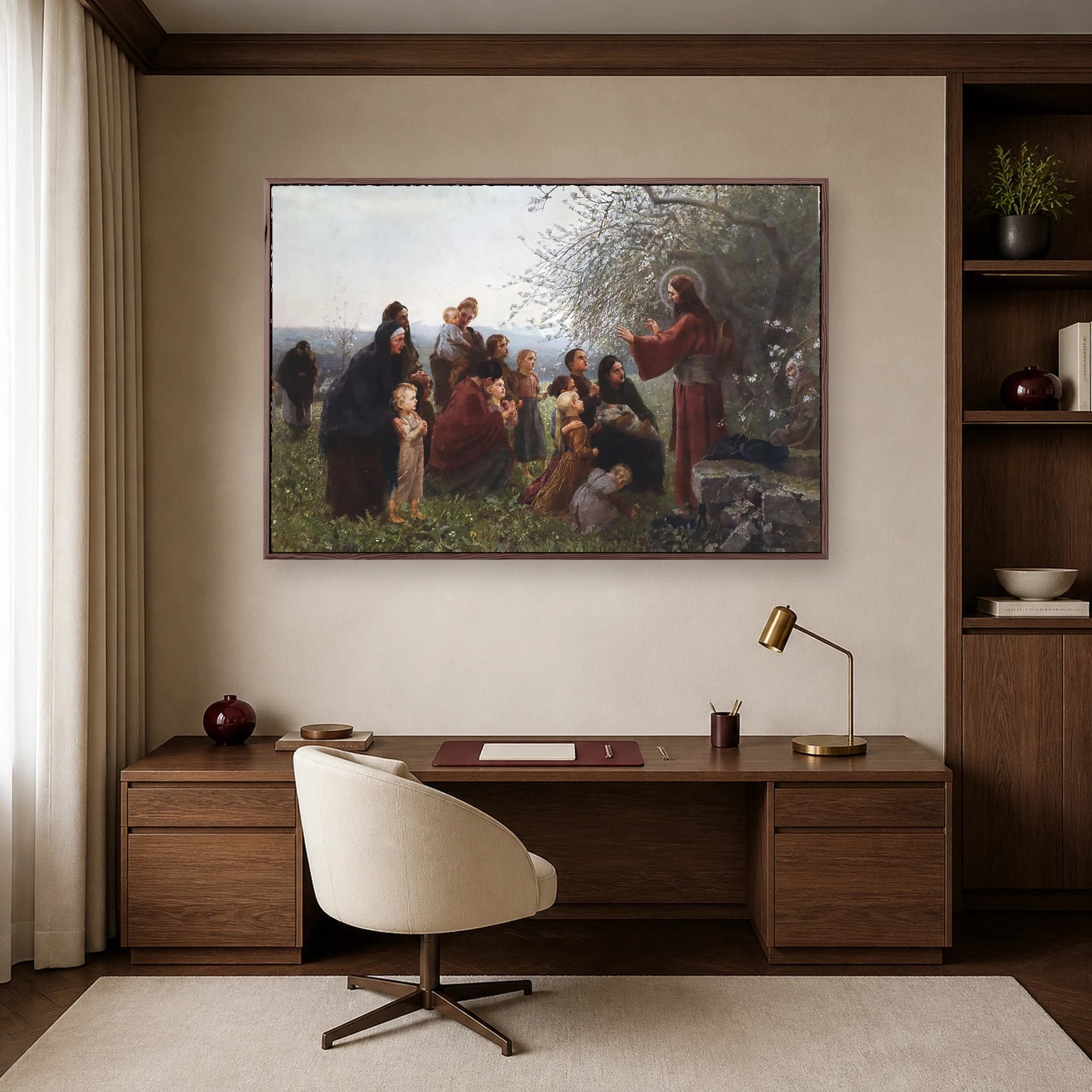 Christ Blessing the Children Vintage Fine Art Print, view 6
