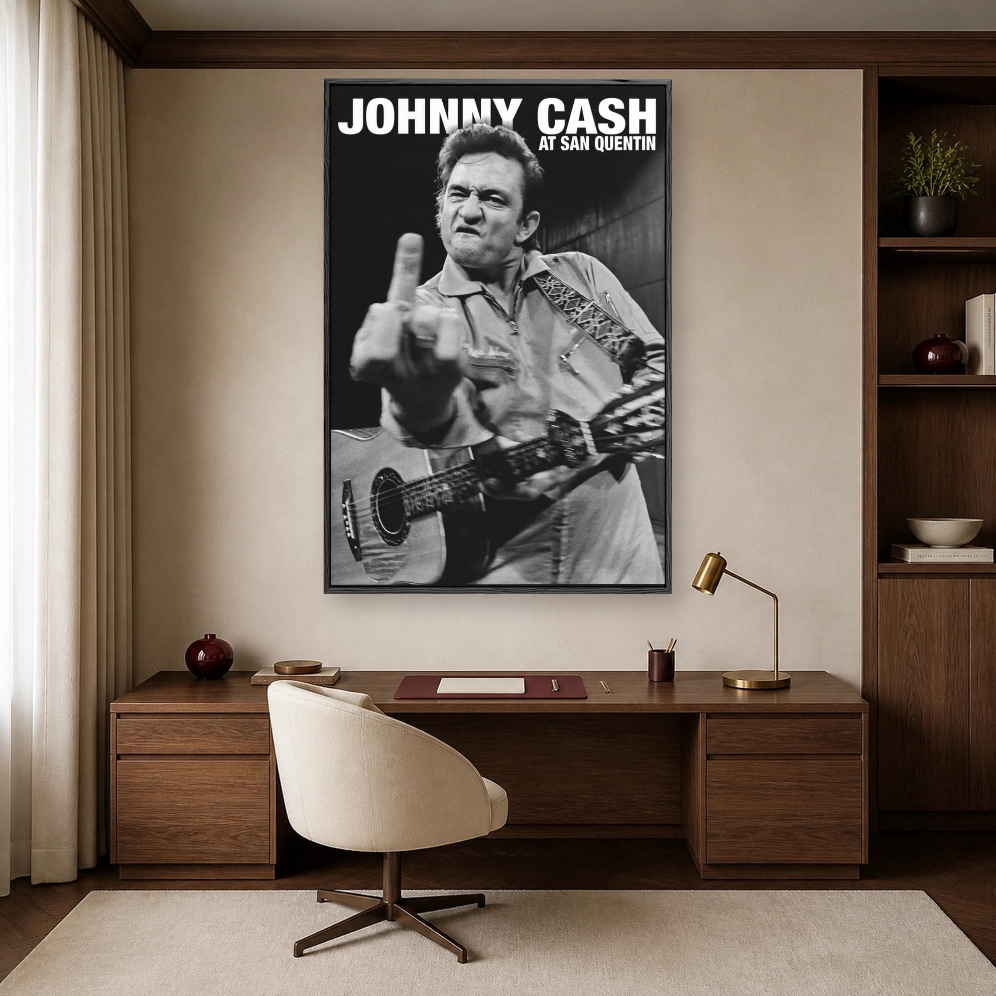 Johnny Cash at San Quentin Music Wall Art, view 7