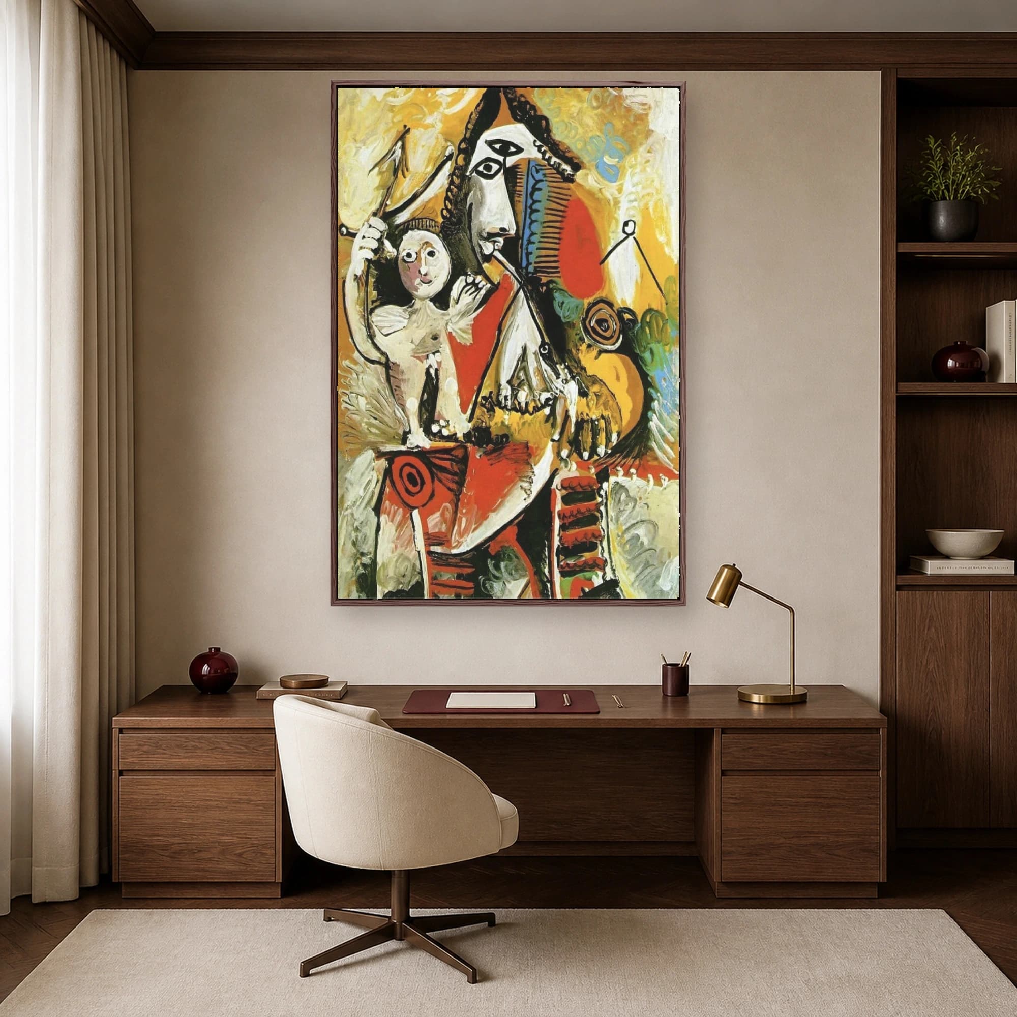 Venus and Cupid Modern Abstract Art Print, view 6
