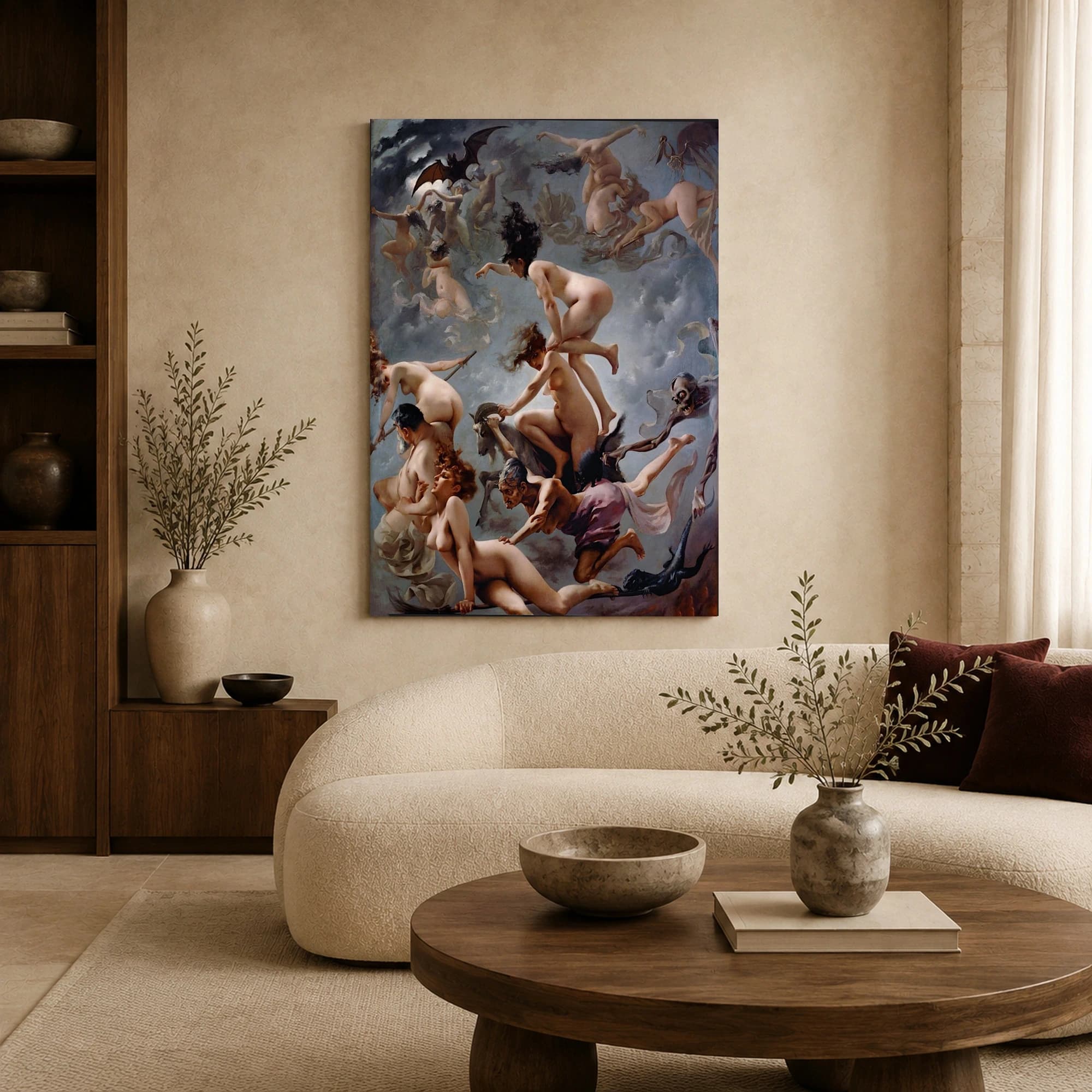 Witches Going to Their Sabbath Canvas Print by Luis Ricardo Falero, view 5