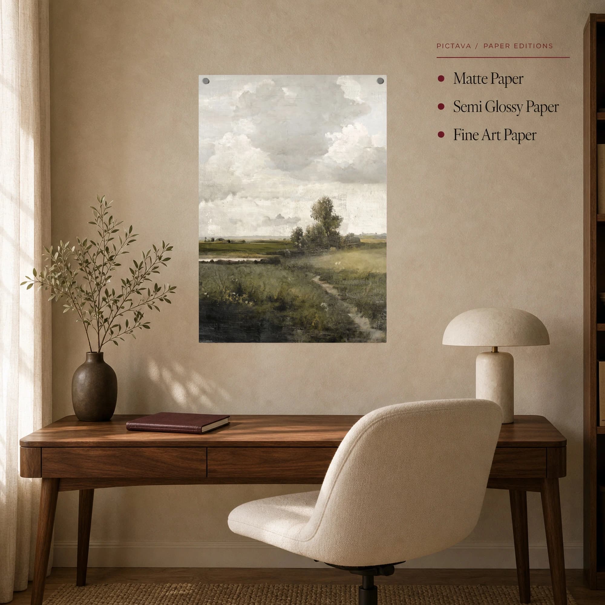 Dutch Countryside Landscape Art Print, view 8