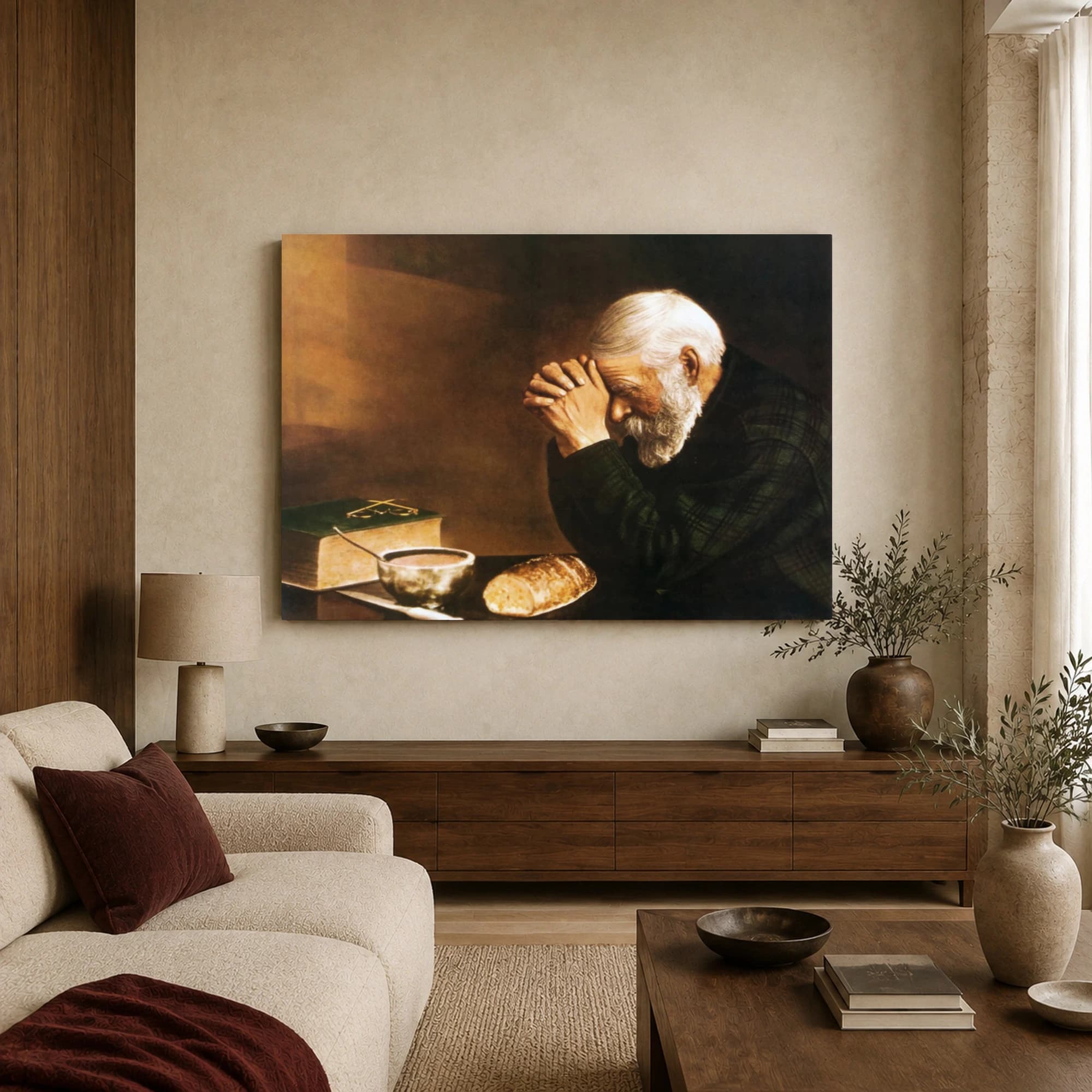 Grace Fine Art Print - Classic Prayer and Humility Wall Art, view 3