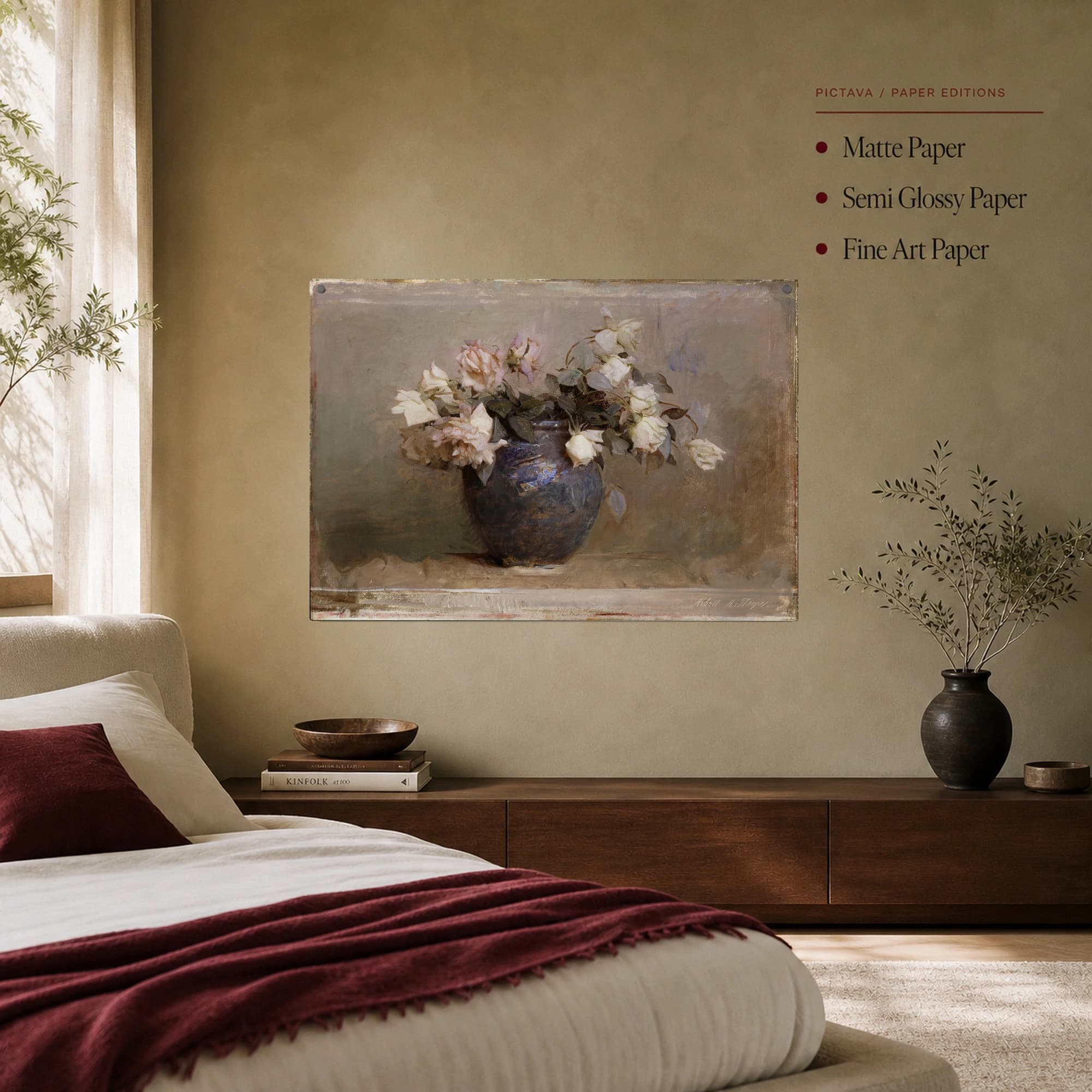 Vintage Rose Still Life Fine Art Print, view 8