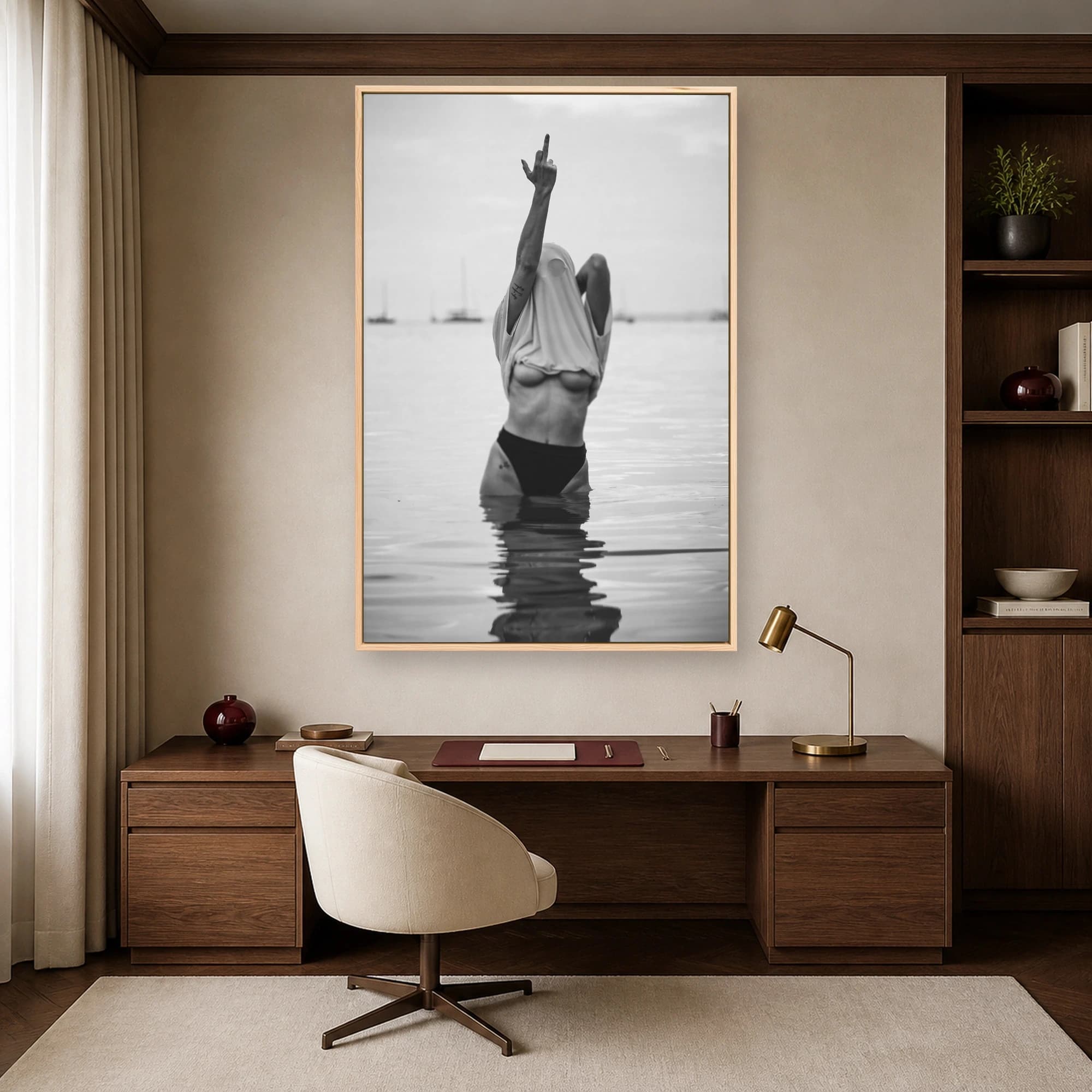 The Defiant Gesture Monochrome Fine Art Photography Print, view 5