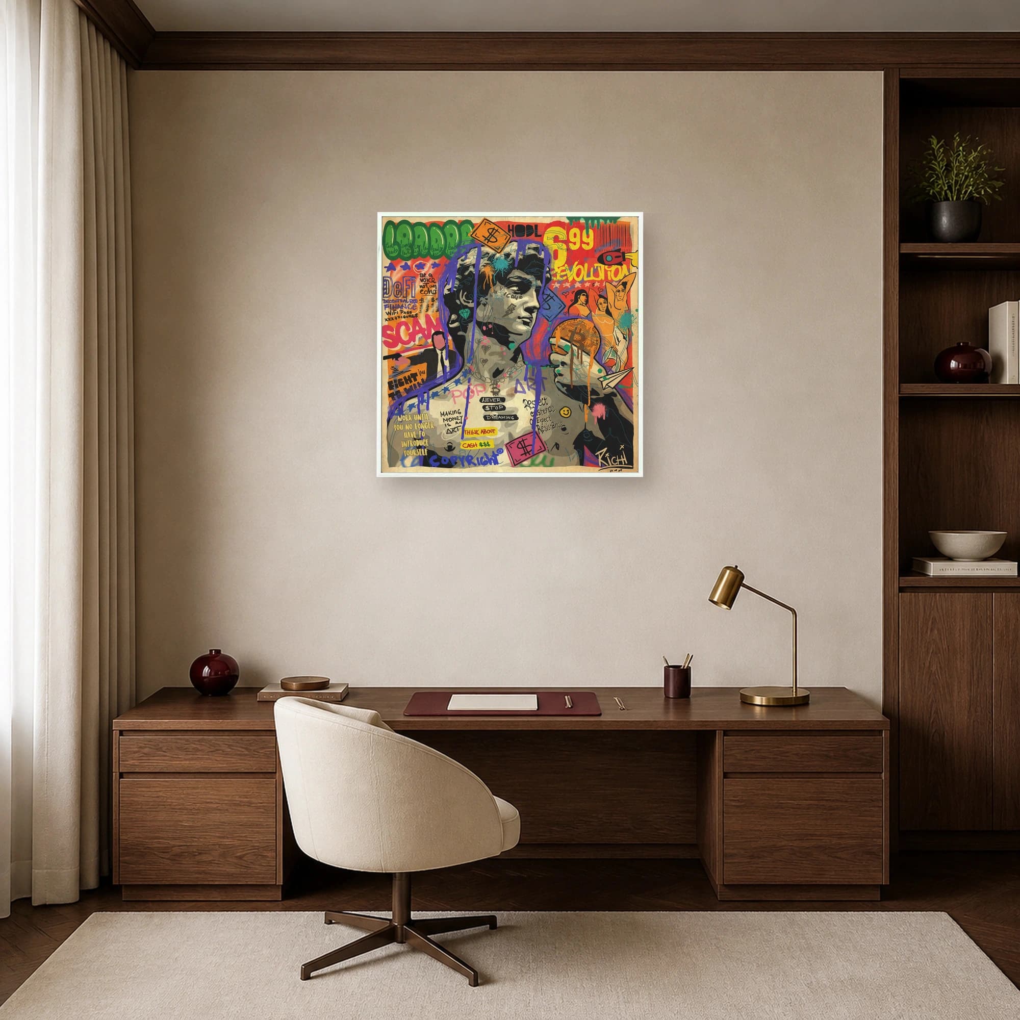 Crypto Revolution David Street Art Print, view 7