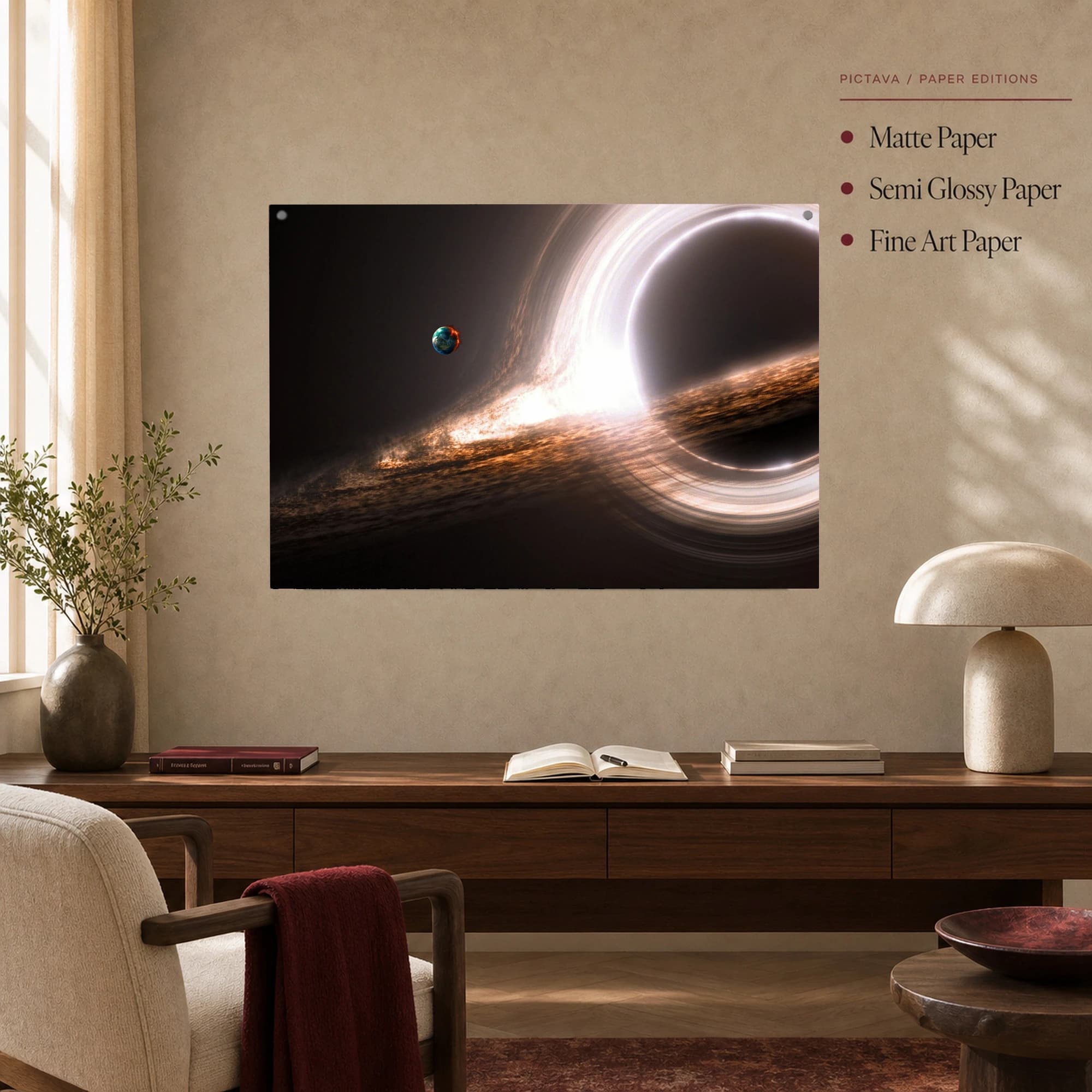 Black Hole and Planet Canvas Print, view 4