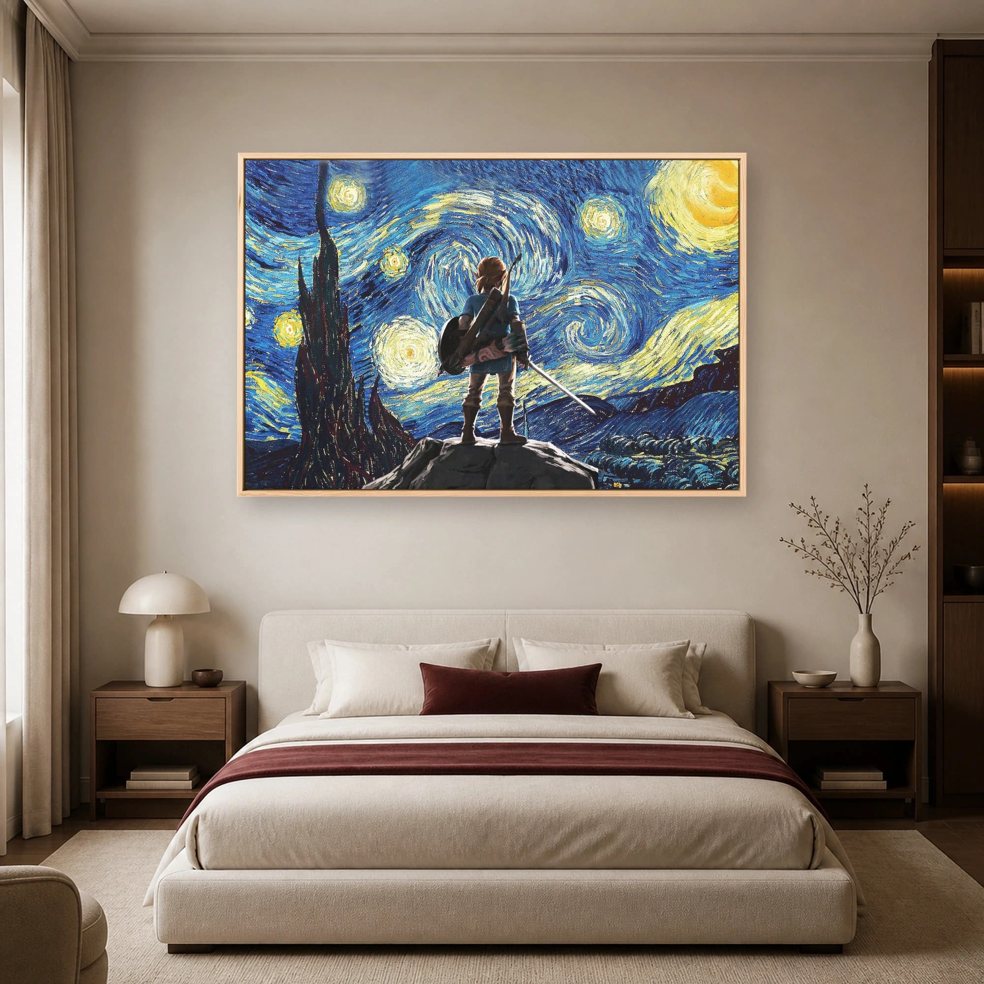 Starry Night Over Hyrule Canvas Art Print, view 5