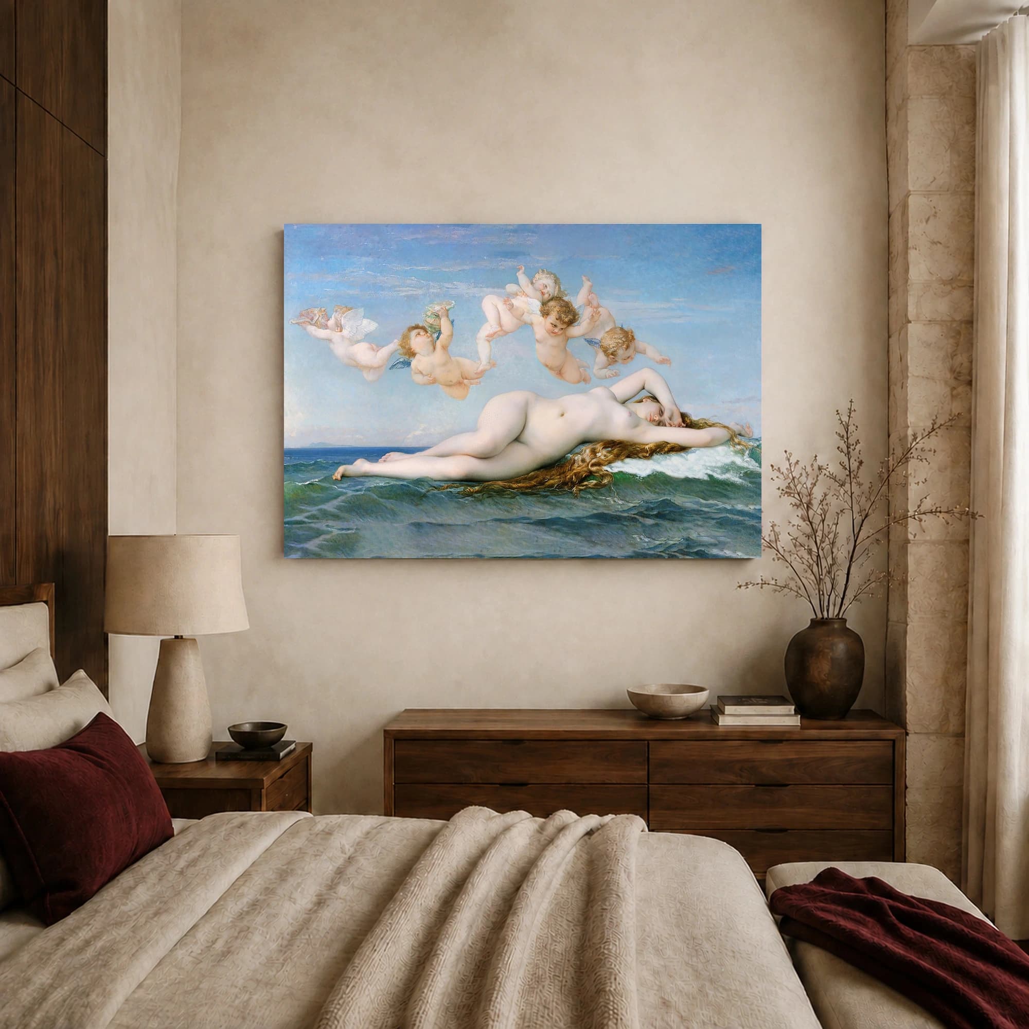 The Birth of Venus Fine Art Canvas Print by Bouguereau, view 6