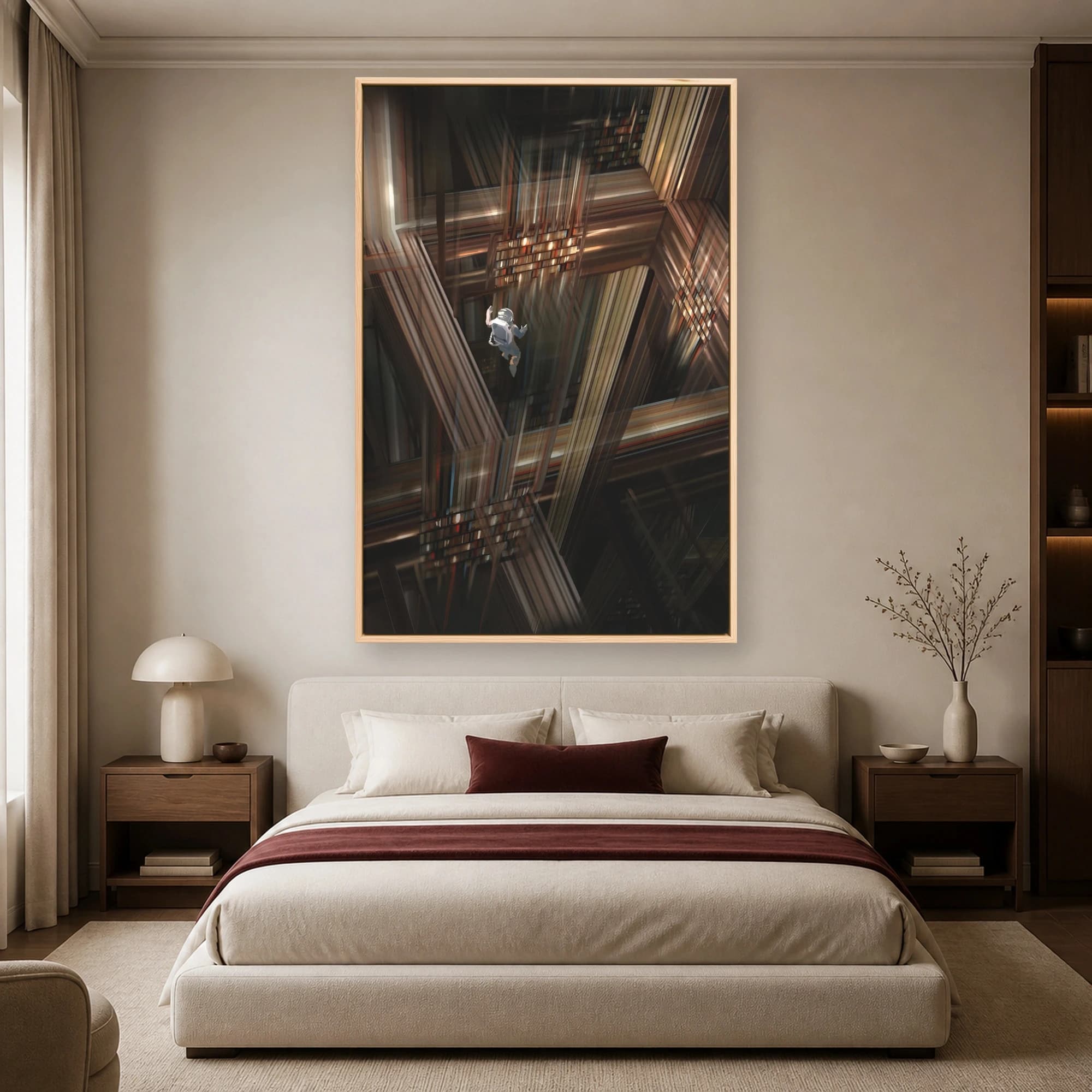 Cosmic Library Surreal Sci-Fi Wall Art, view 4