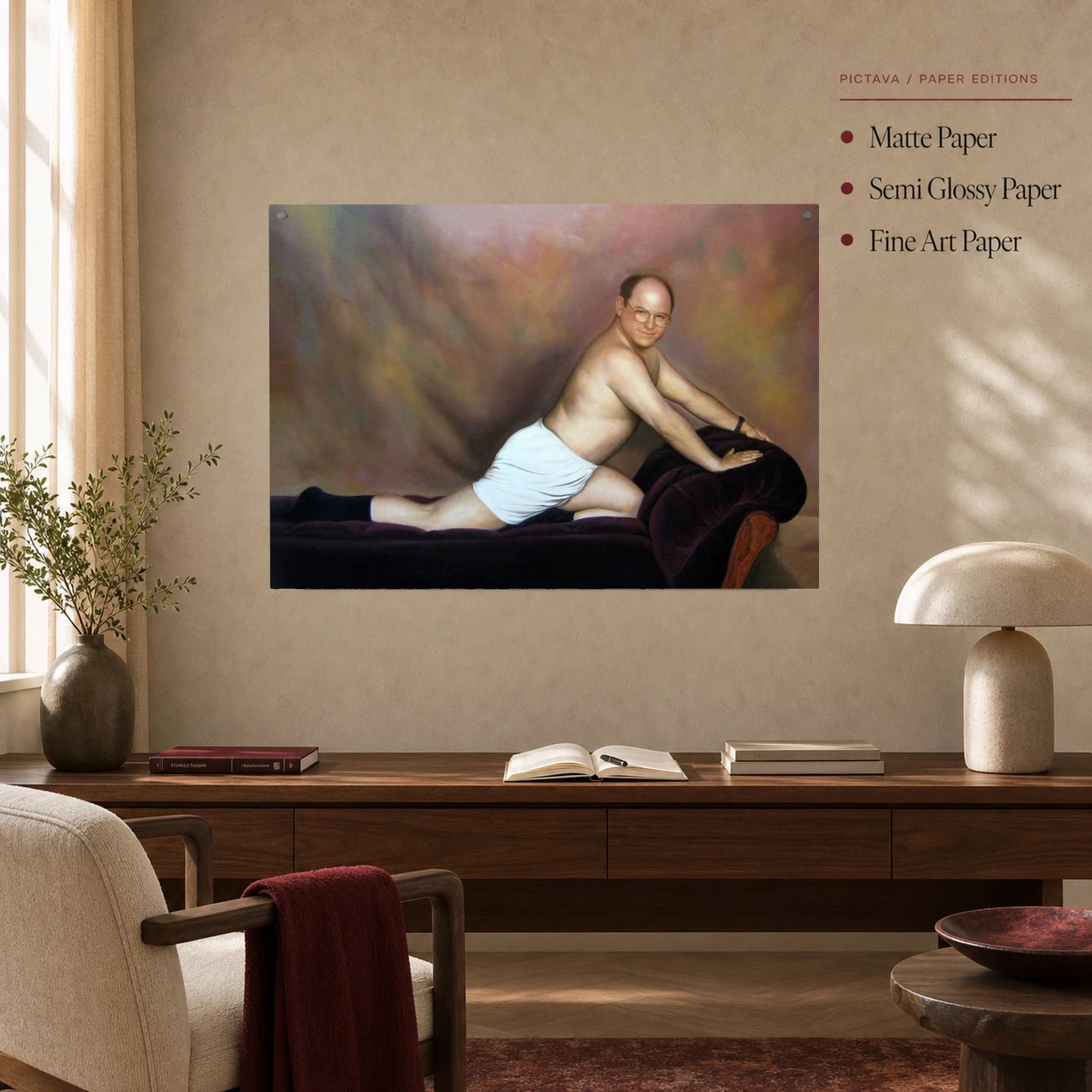 The Timeless George Costanza Classical Portrait Canvas Print, view 6