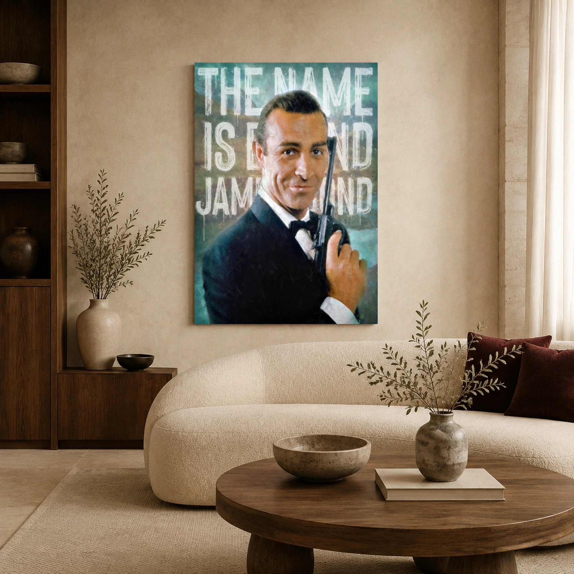 James Bond - Sean Connory Pop Art Canvas Print, view 6