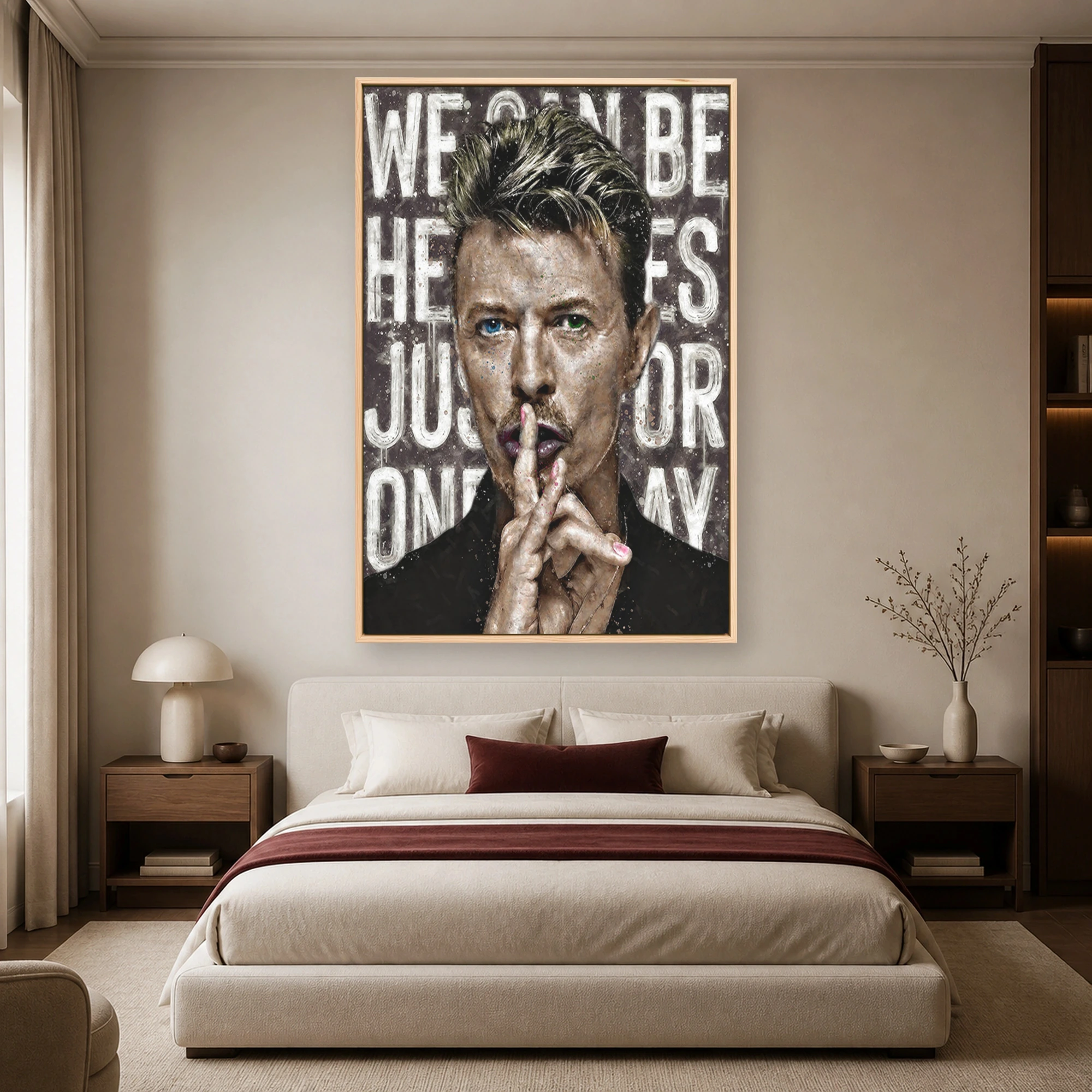 David Bowie We Can Be Heroes Wall Art, view 4