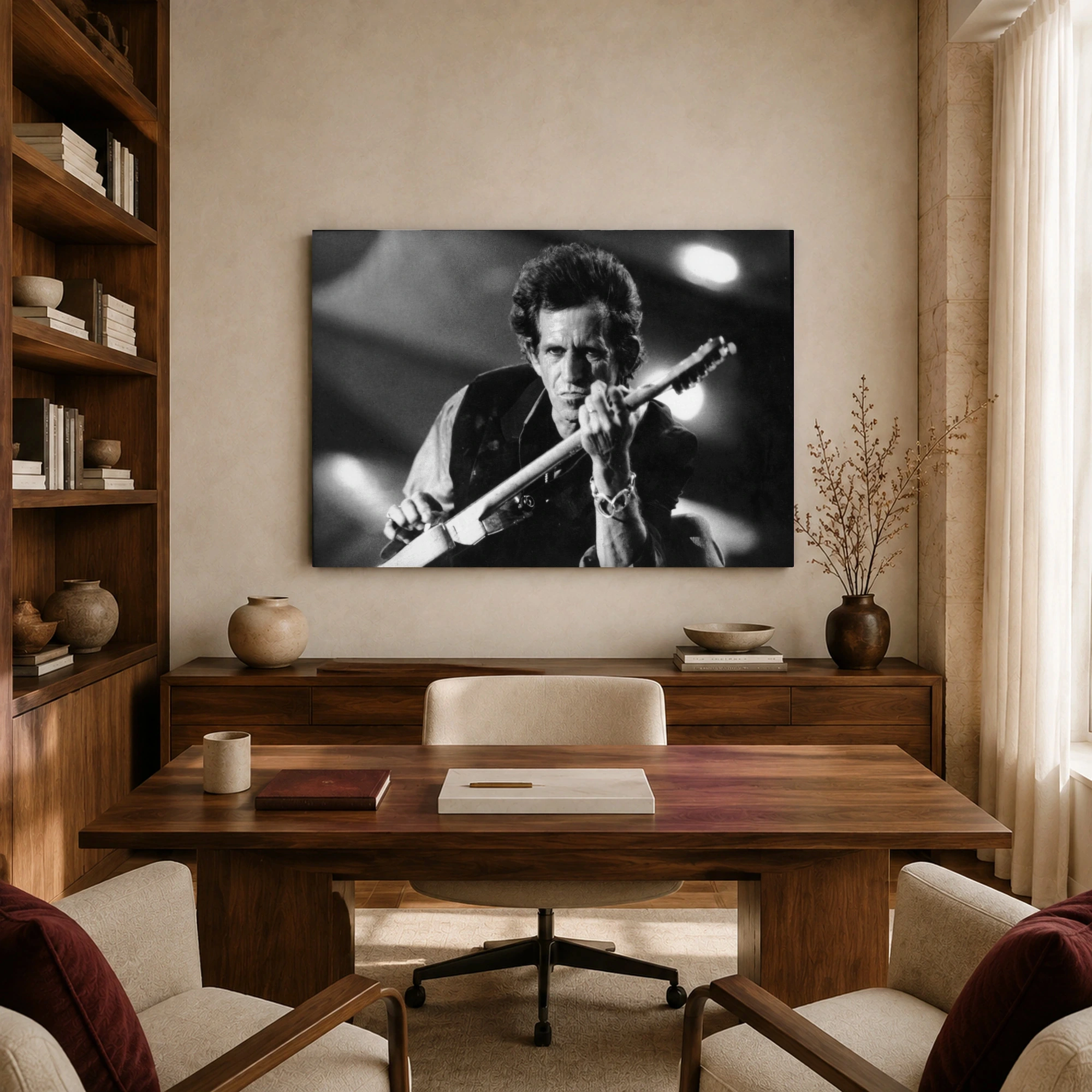 Keith Richards Rock Legend Black and White Concert Photography, view 7