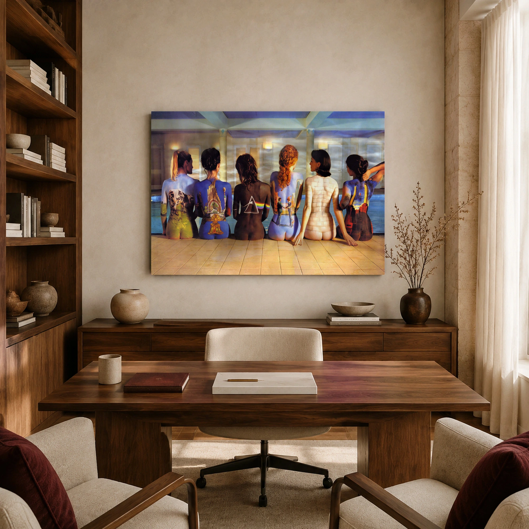 Pink Floyd Back Catalogue Body Paint Canvas Print, view 8