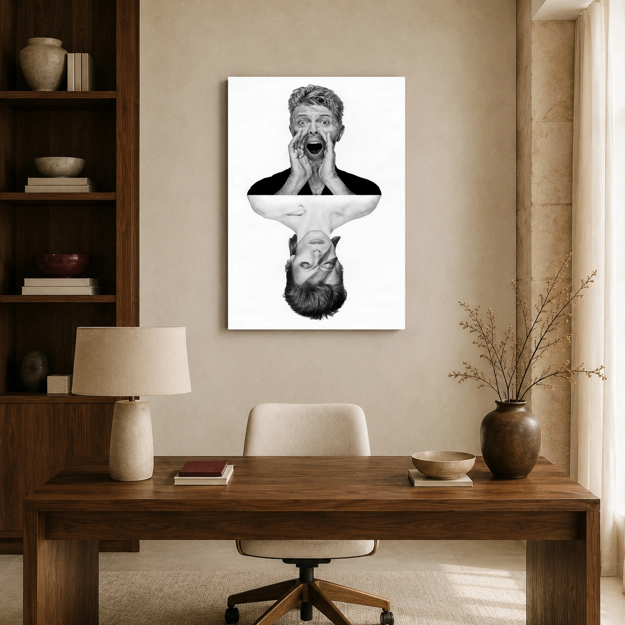 David Bowie Surreal Portrait Canvas Print, view 8