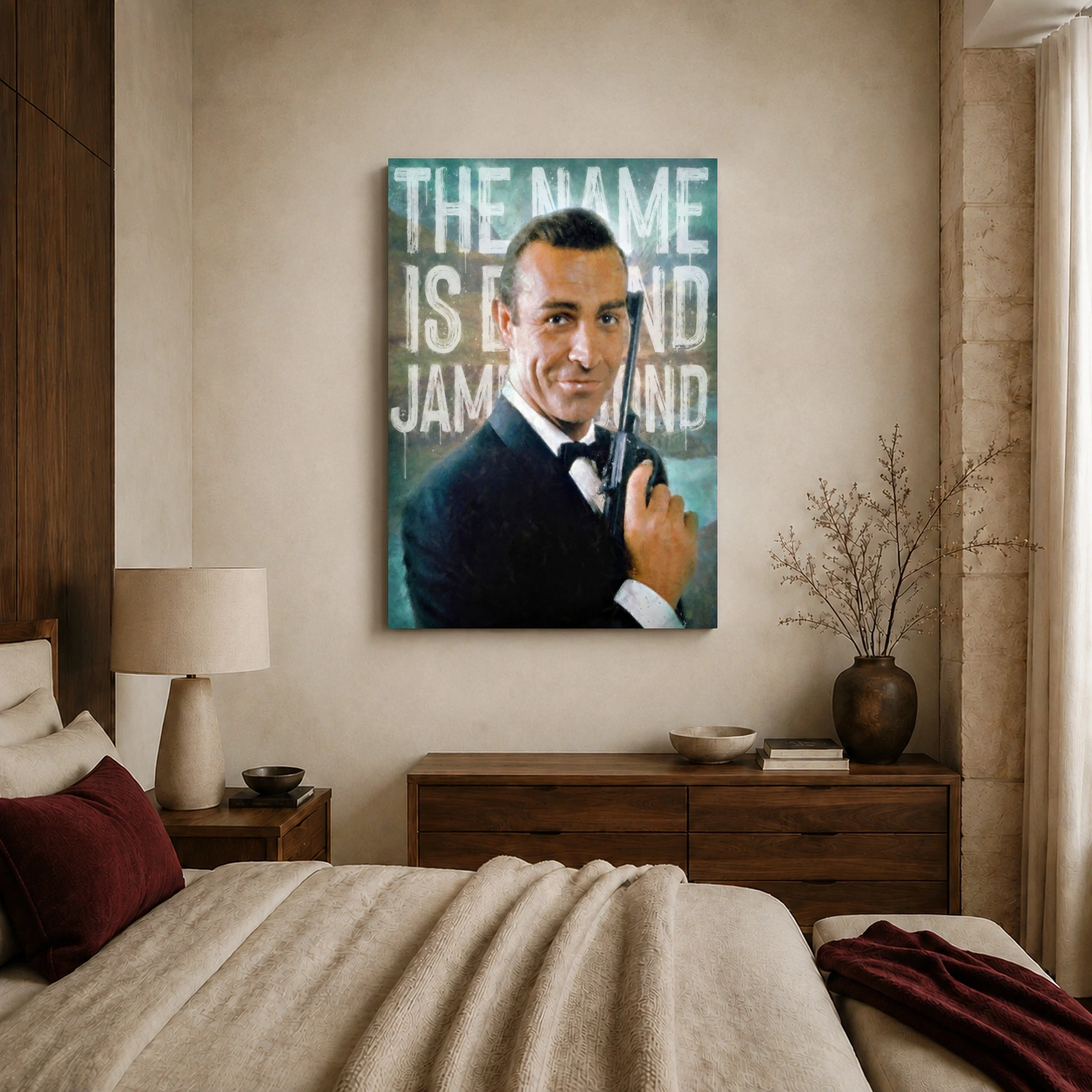 James Bond - Sean Connory Pop Art Canvas Print, view 7