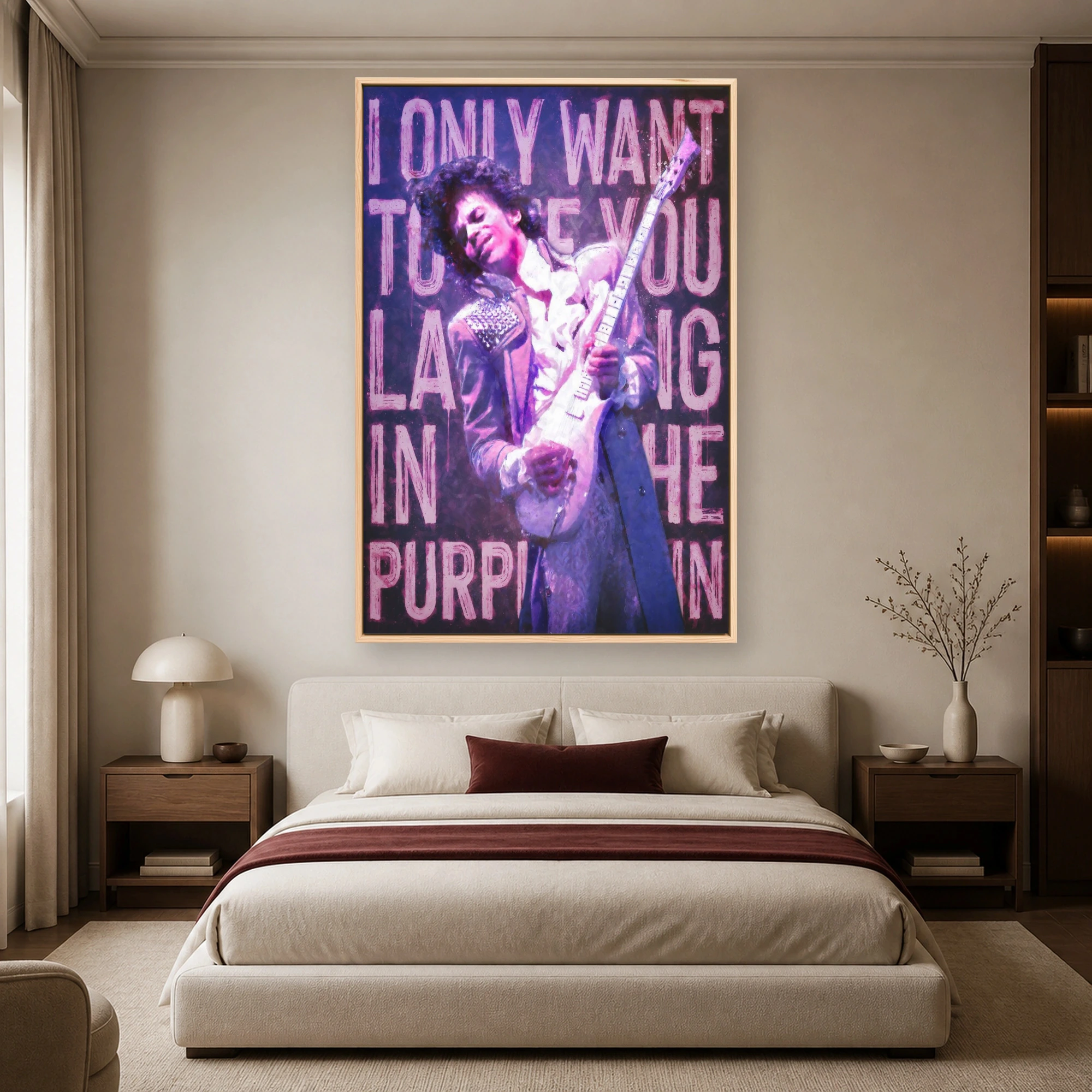 Prince Pop Art Purple Legend Guitarist Music Wall Art, view 5