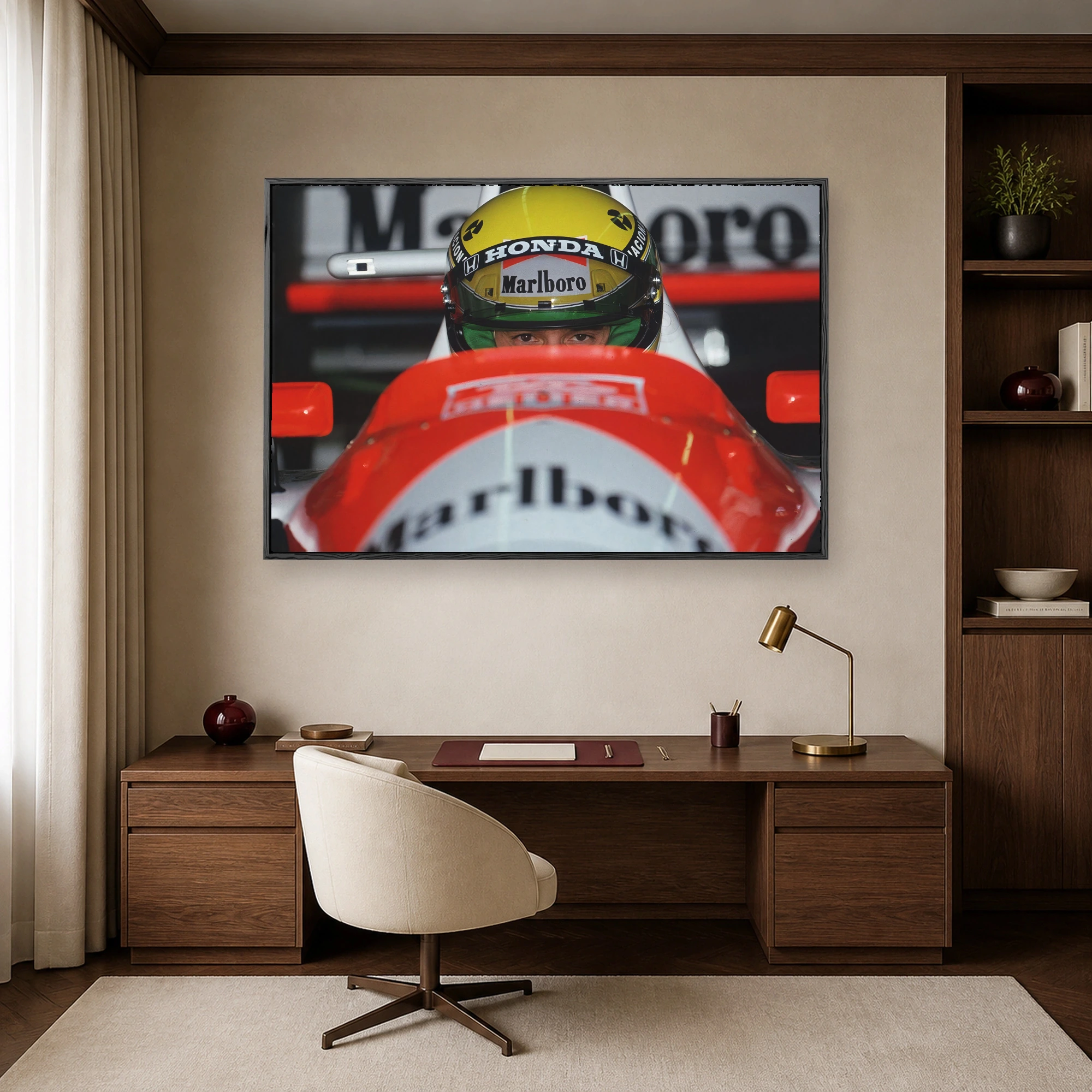 Ayrton Senna McLaren F1 Cockpit Portrait Wall Art Print, view 7