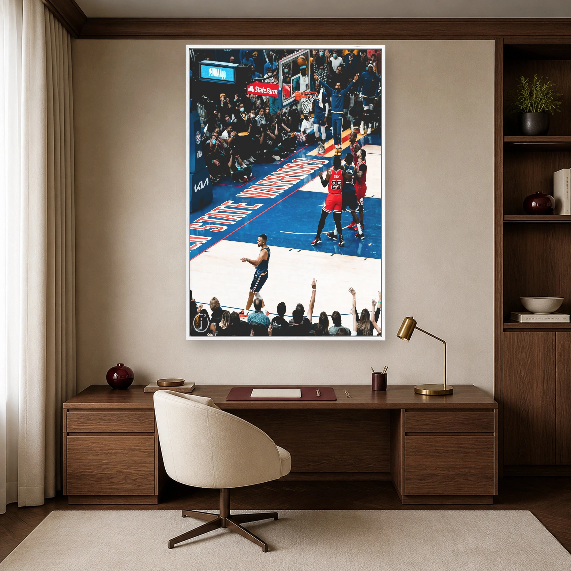 Stephen Curry Golden State Warriors Basketball Wall Art, view 6