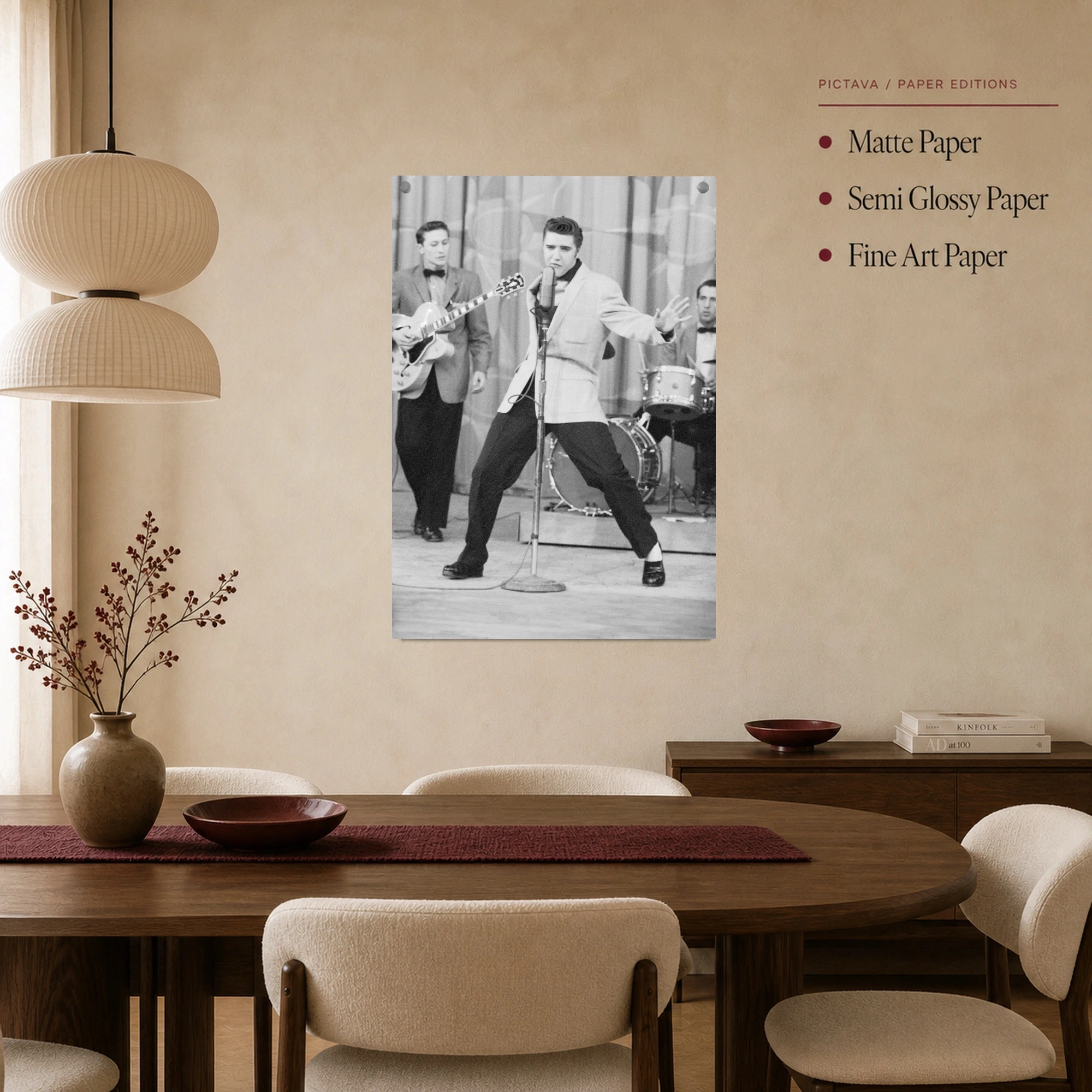 Elvis Presley Vintage Concert Performance Wall Art, view 3