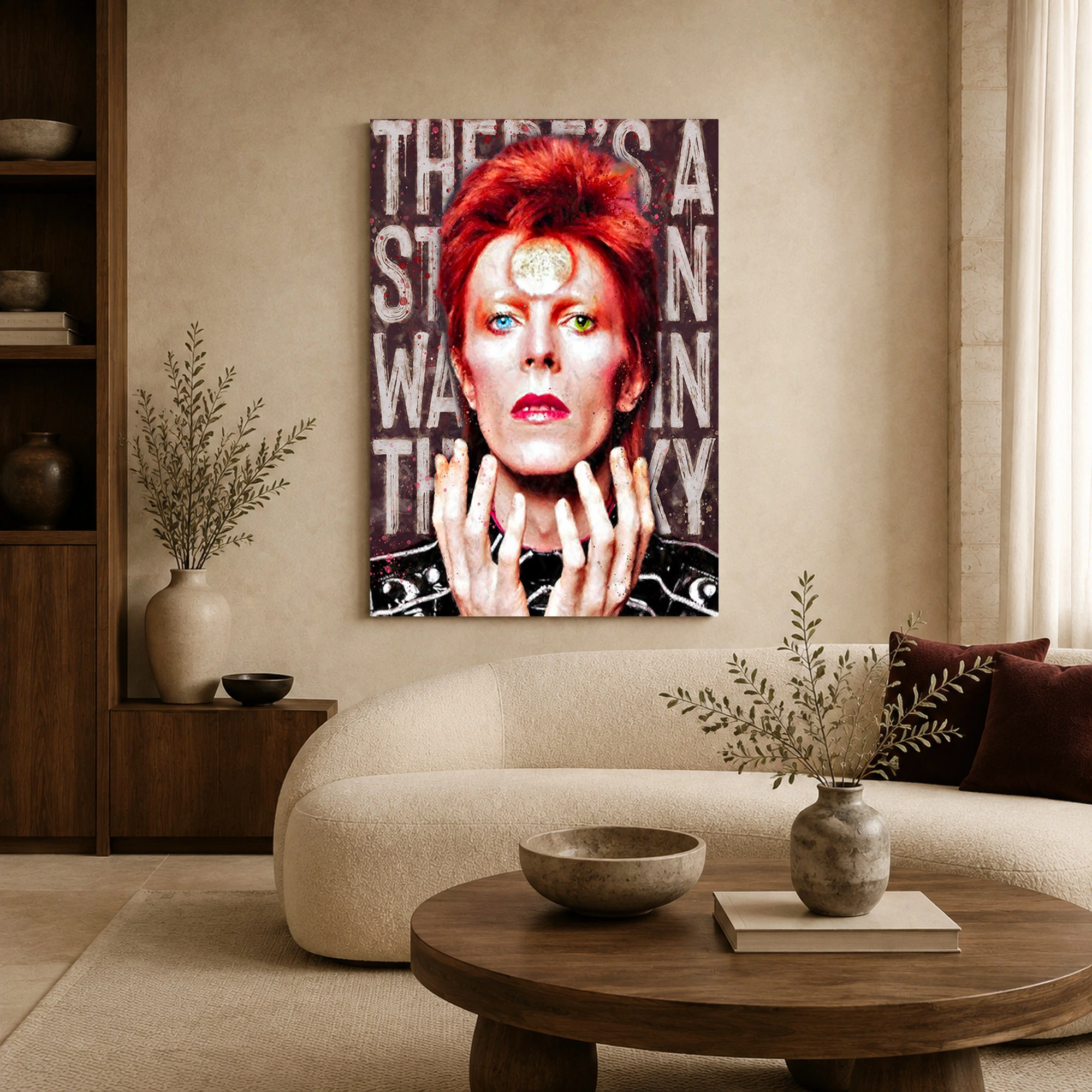 David Bowie Starman Rock Music Legend Canvas Art Print, view 5