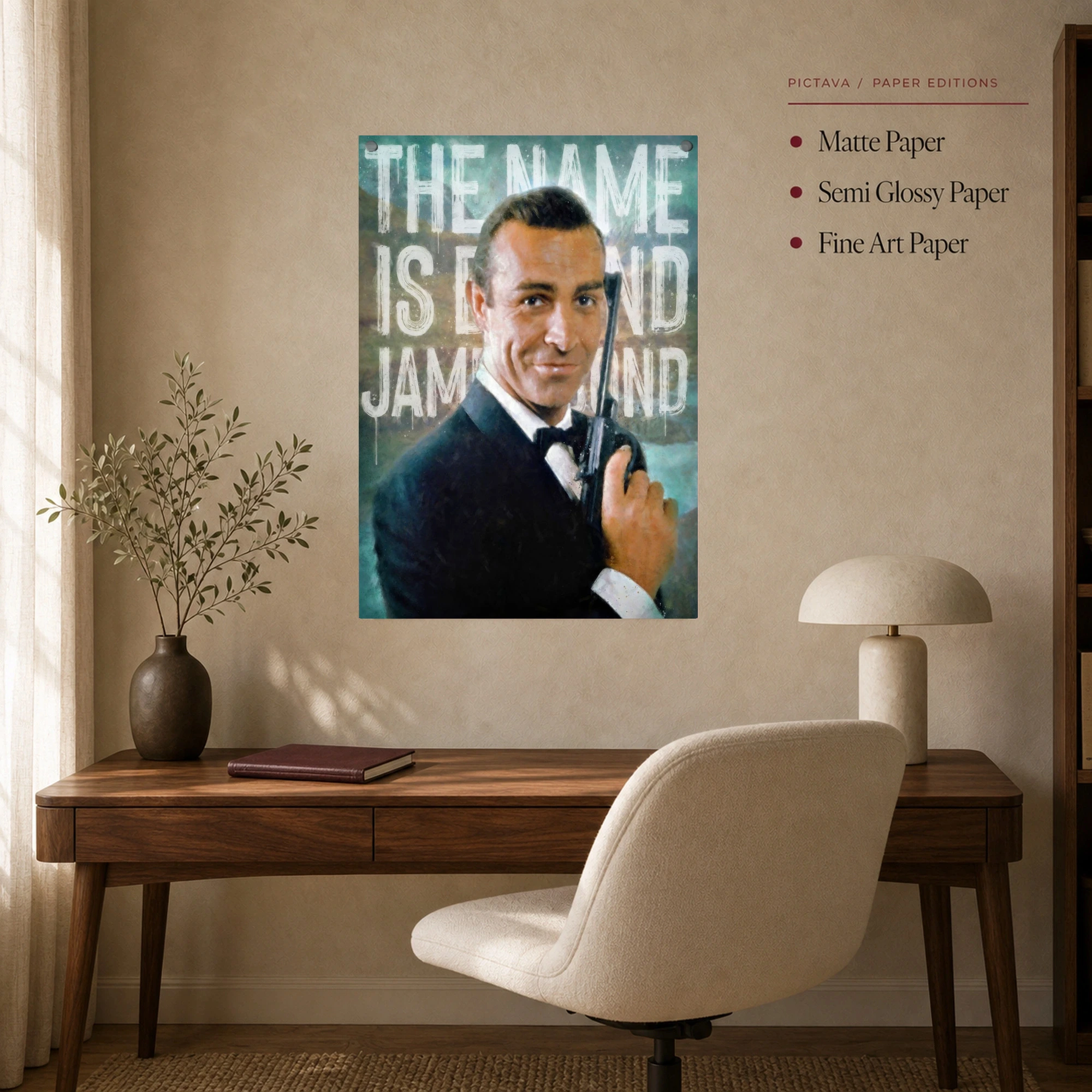 James Bond - Sean Connory Pop Art Canvas Print, view 8