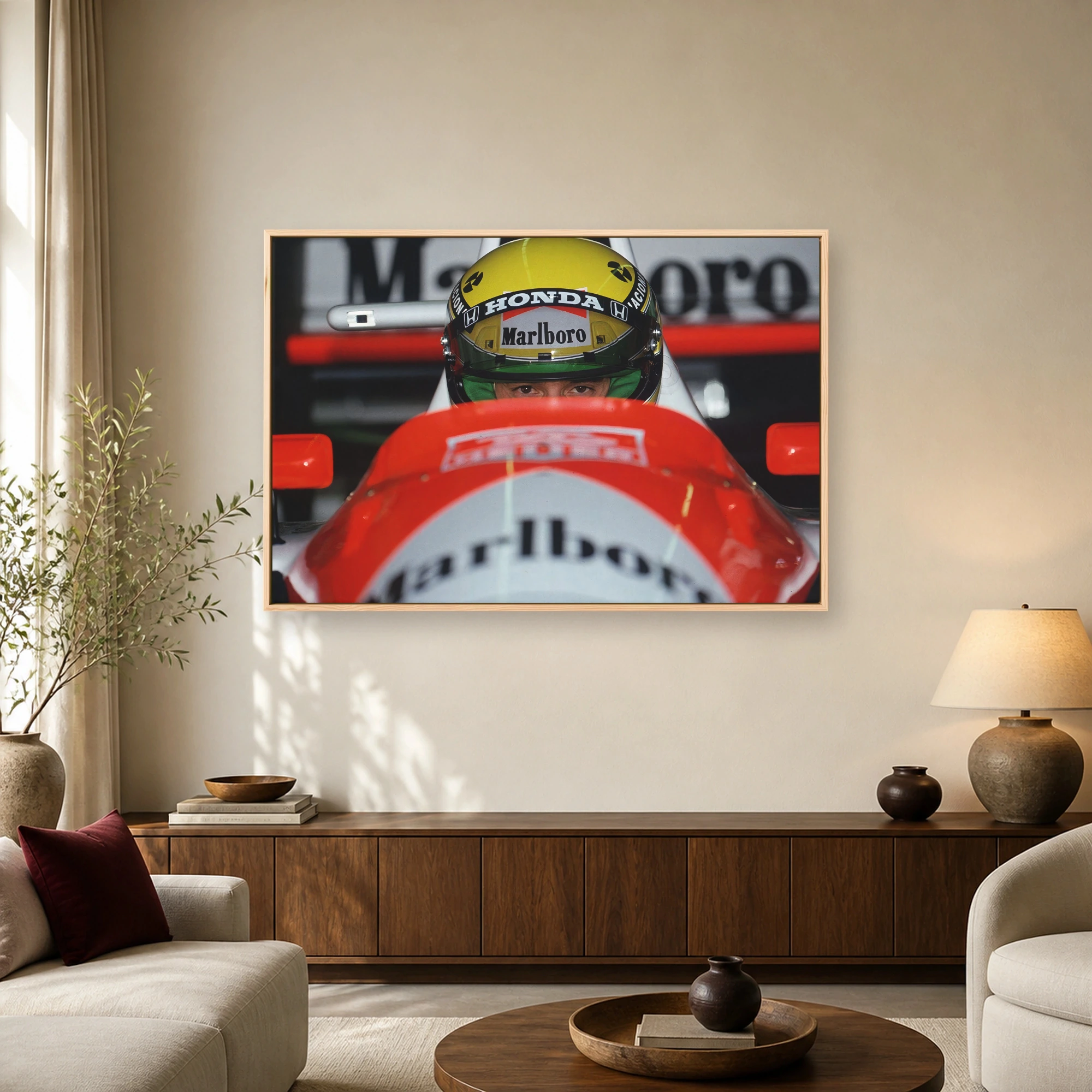 Ayrton Senna McLaren F1 Cockpit Portrait Wall Art Print, view 2