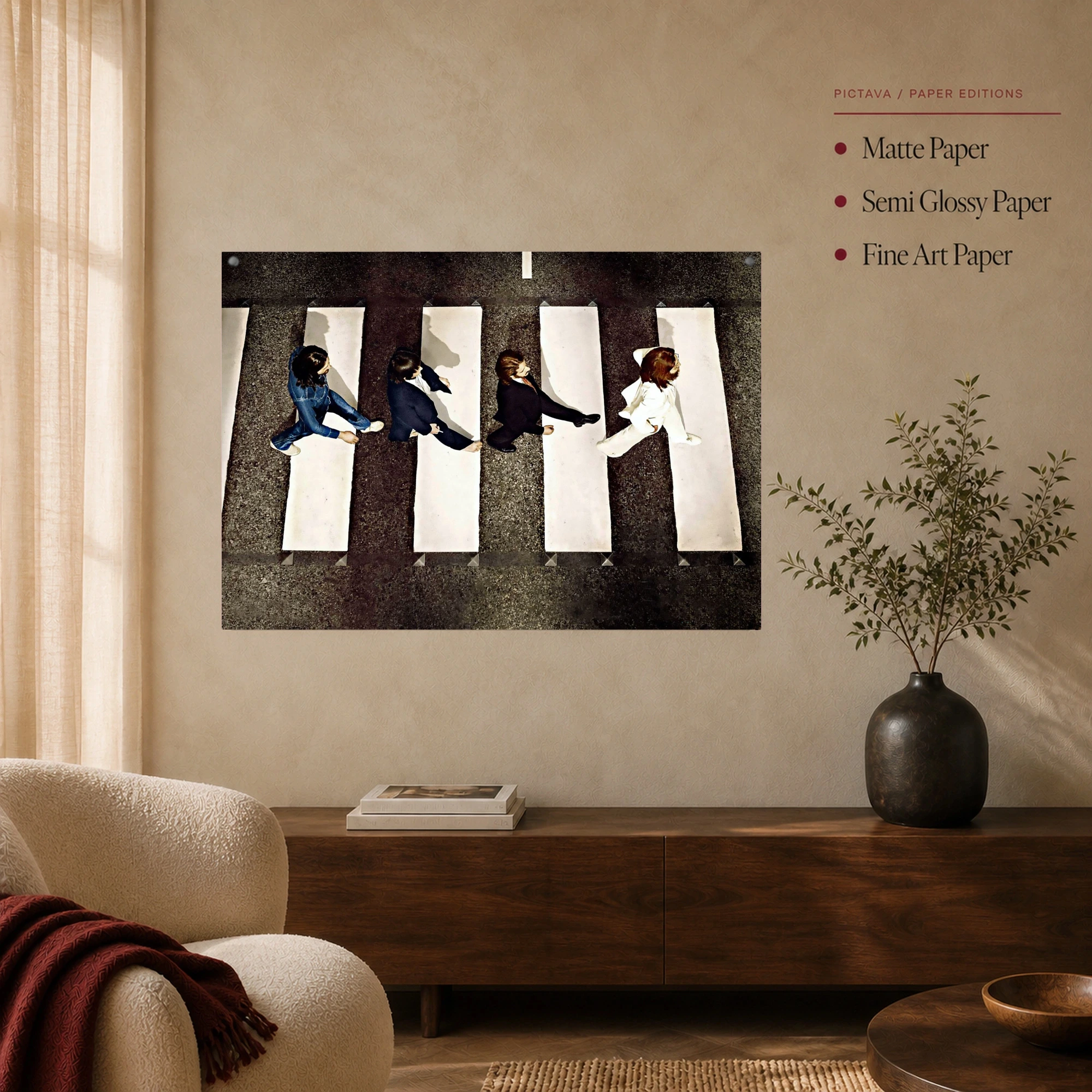 Abbey Road Crossing Music Wall Art, view 4