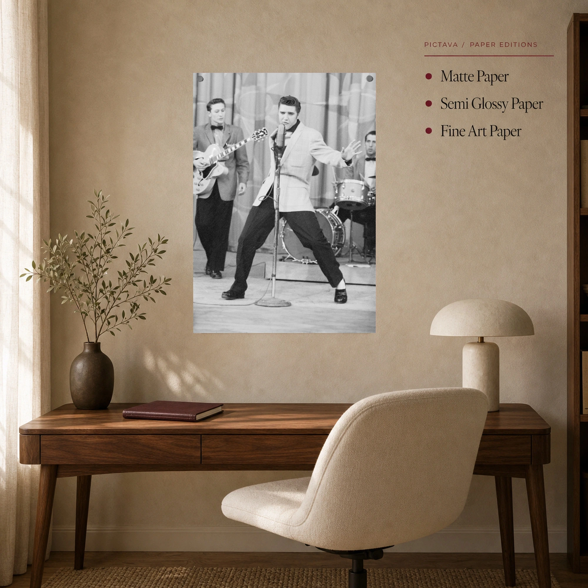 Elvis Presley Vintage Concert Performance Wall Art, view 8
