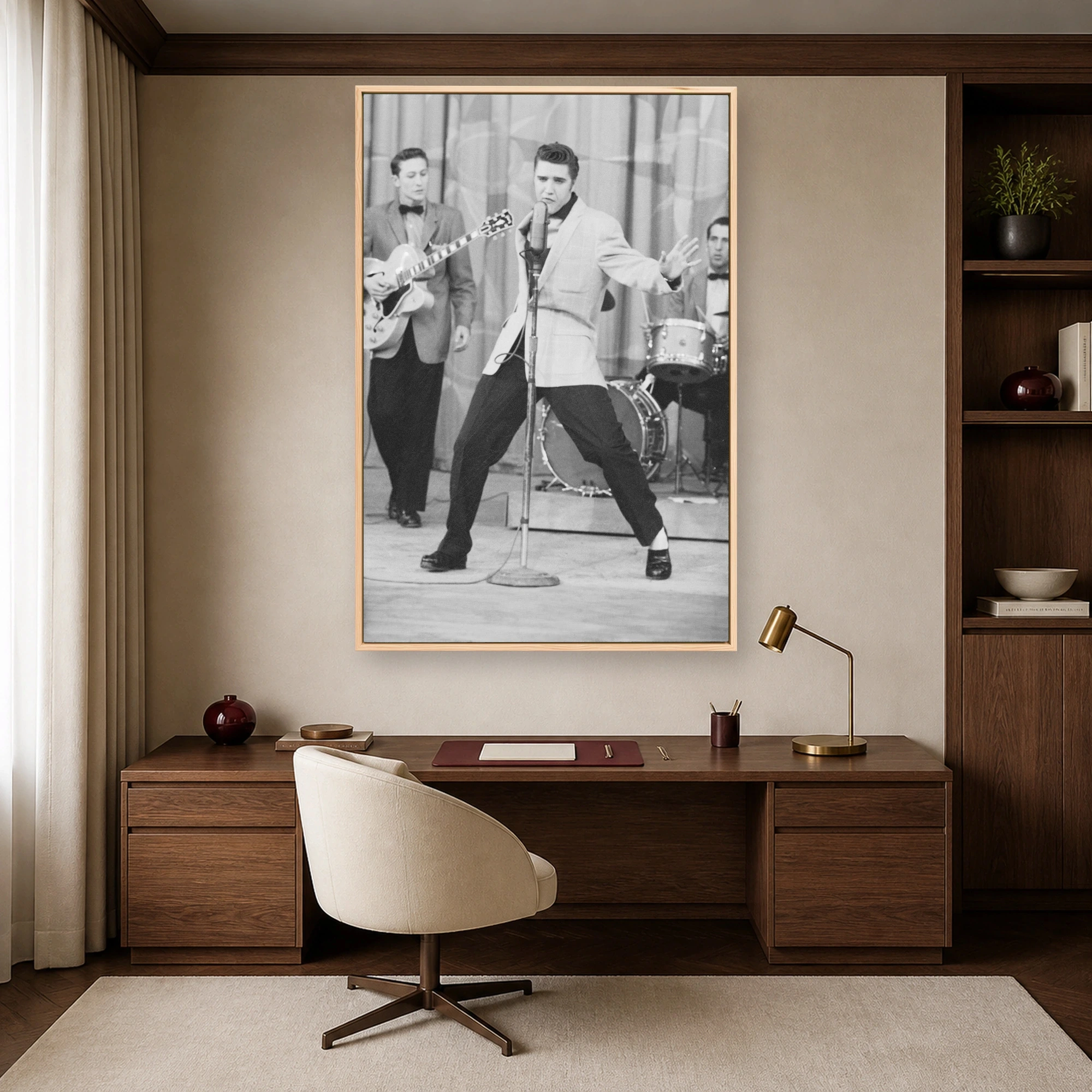 Elvis Presley Vintage Concert Performance Wall Art, view 5