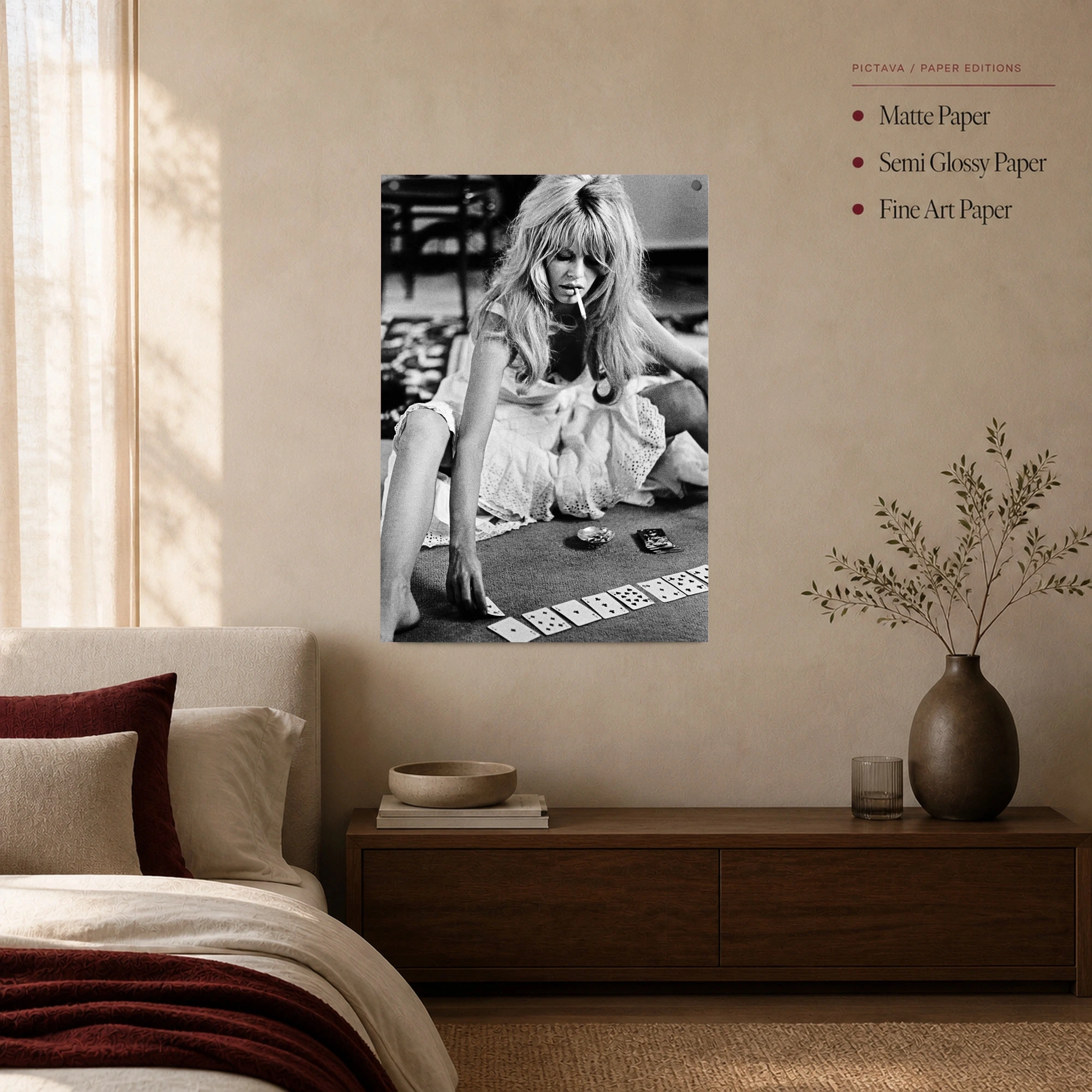 Brigitte Bardot Vintage Playing Cards Print, view 3