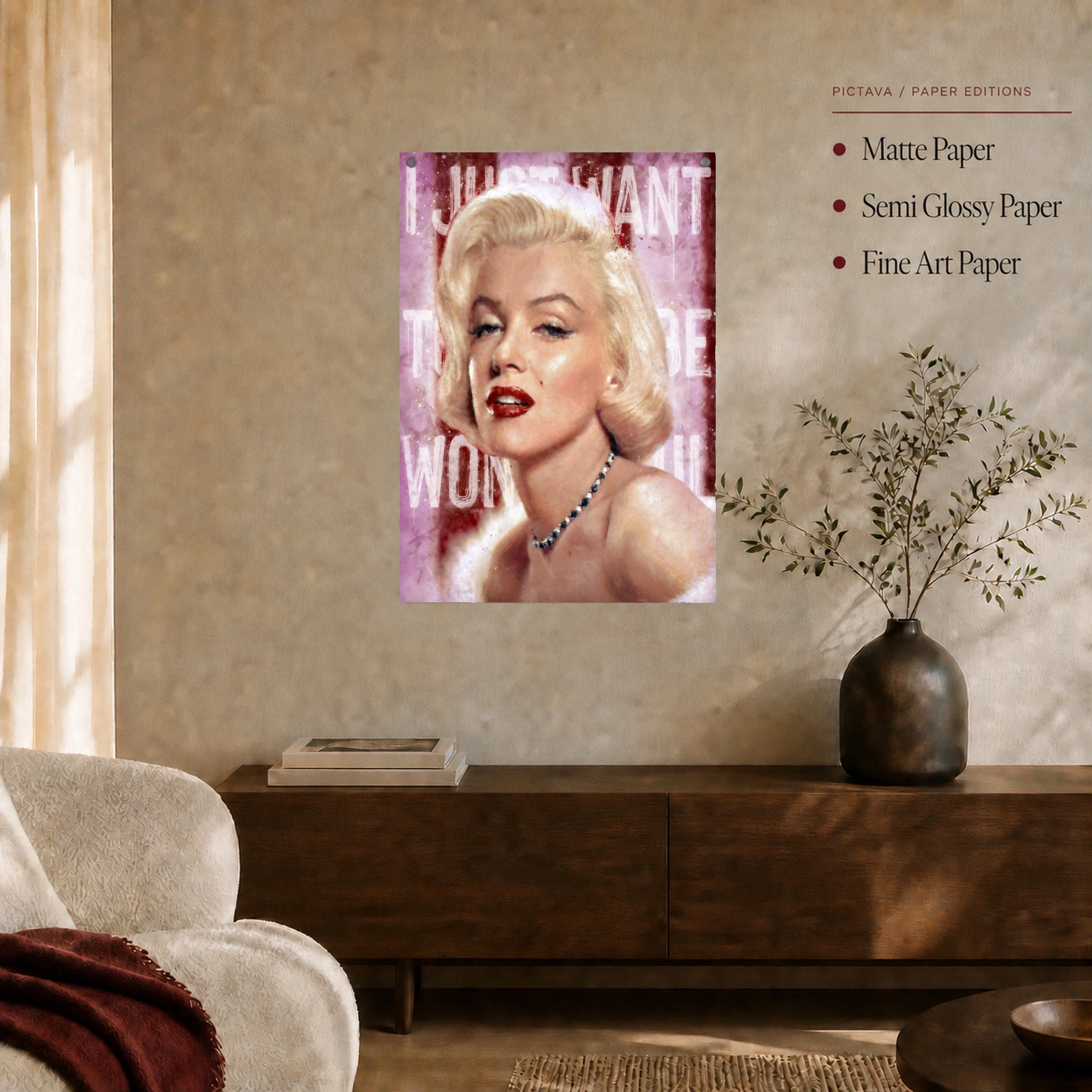 Marilyn Monroe Iconic Pop Art Canvas Print, view 5