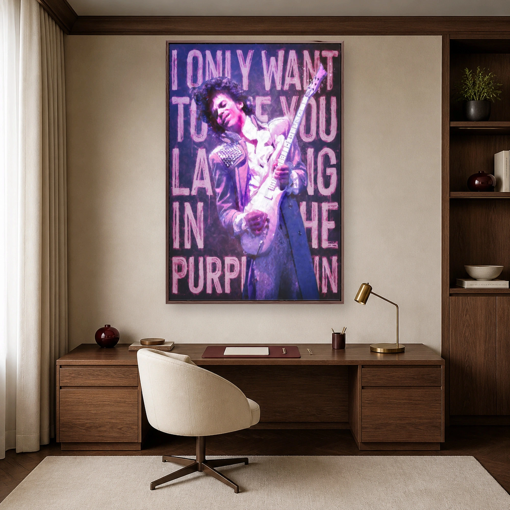 Prince Pop Art Purple Legend Guitarist Music Wall Art, view 7