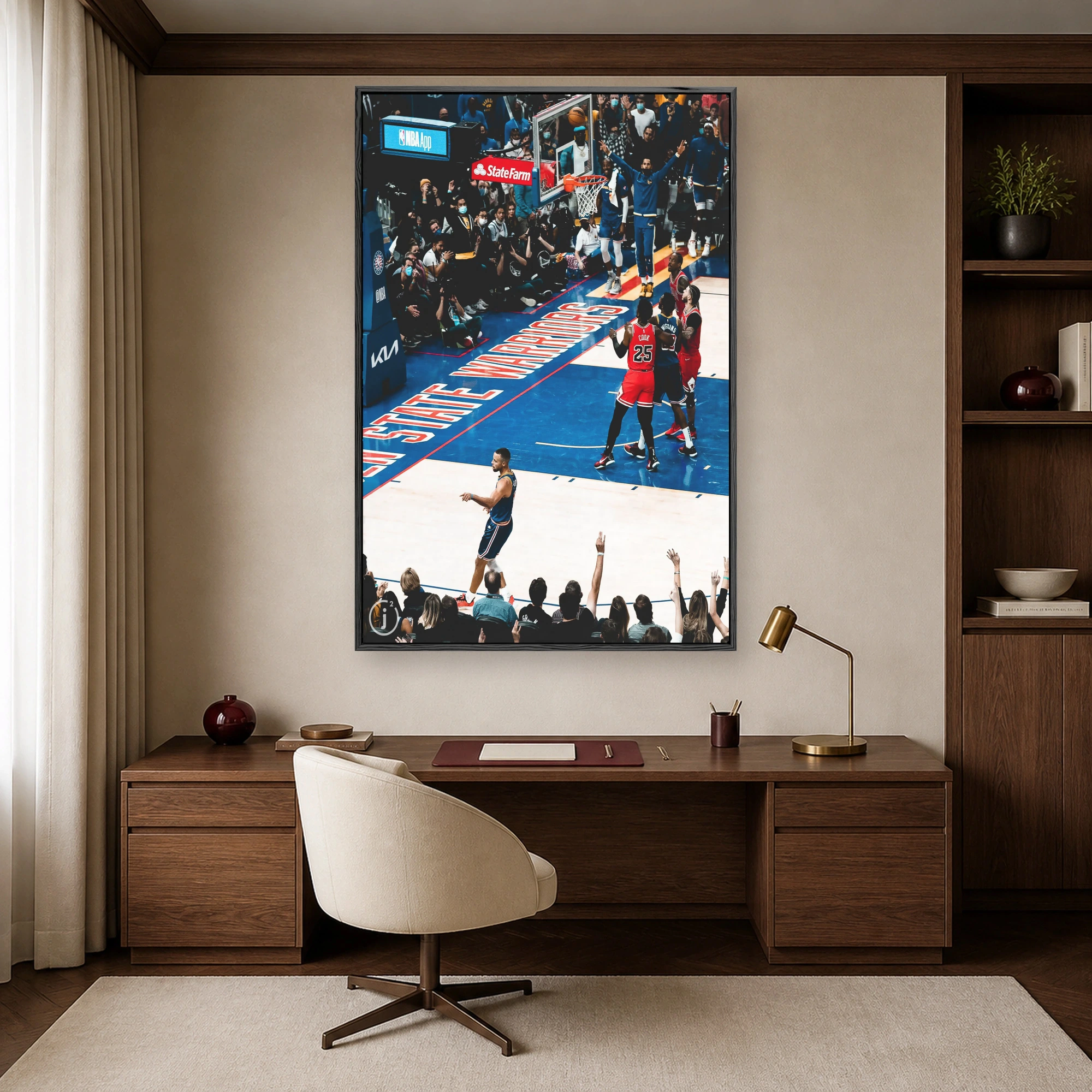 Stephen Curry Golden State Warriors Basketball Wall Art, view 5