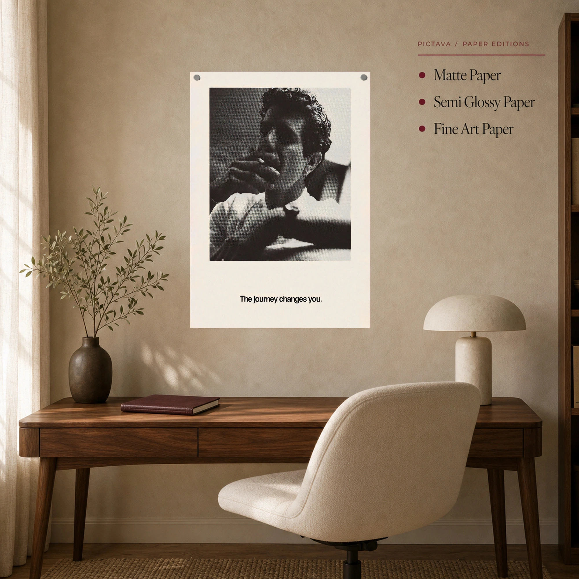 Anthony Bourdain The Journey Changes You Wall Art Print, view 7