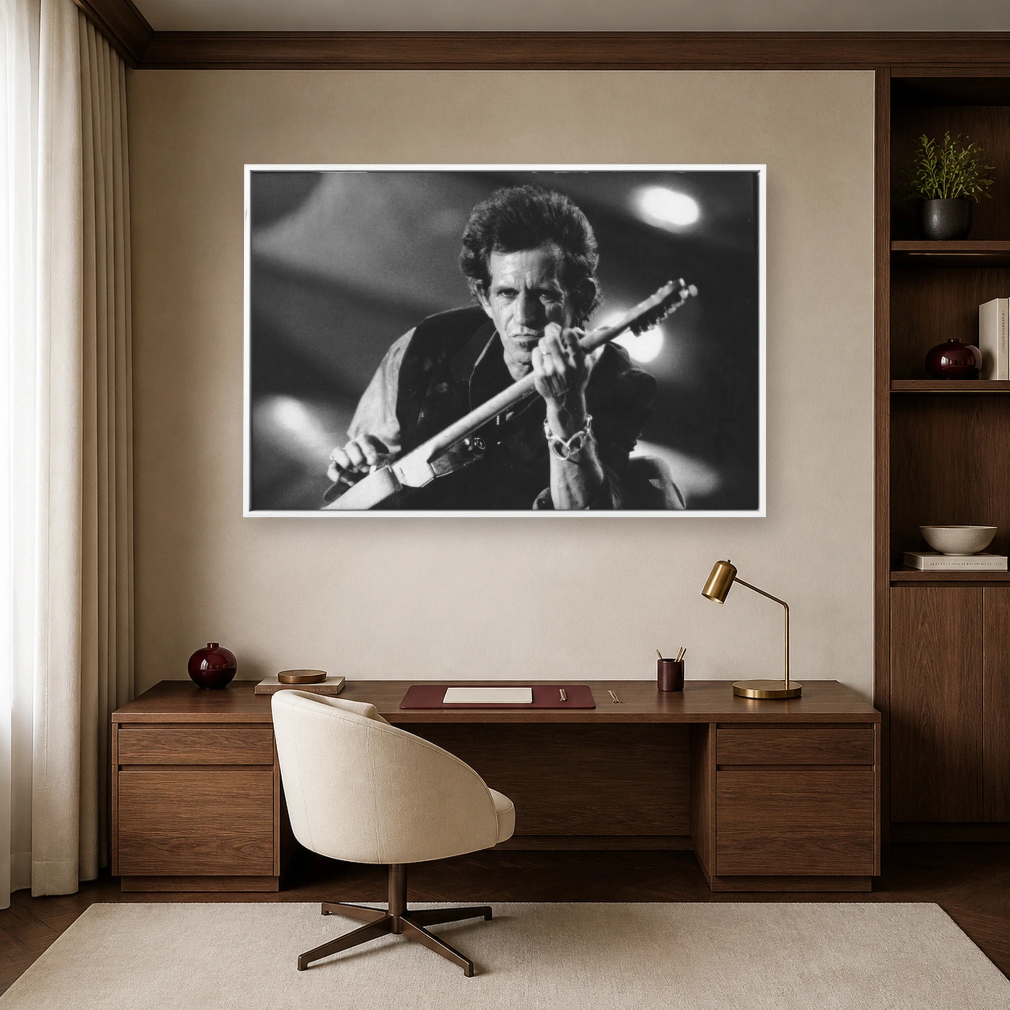 Keith Richards Rock Legend Black and White Concert Photography, view 4