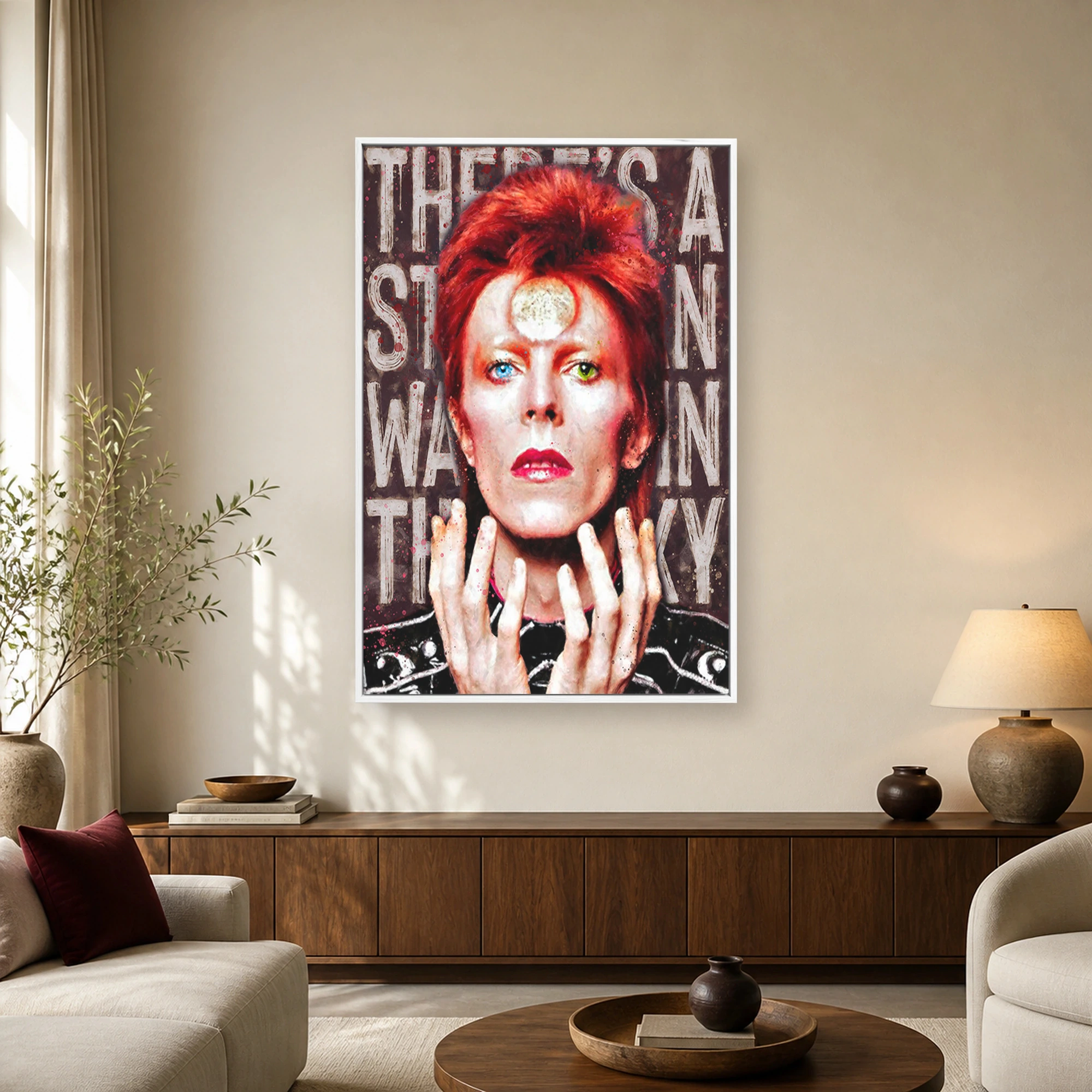David Bowie Starman Rock Music Legend Canvas Art Print, view 2