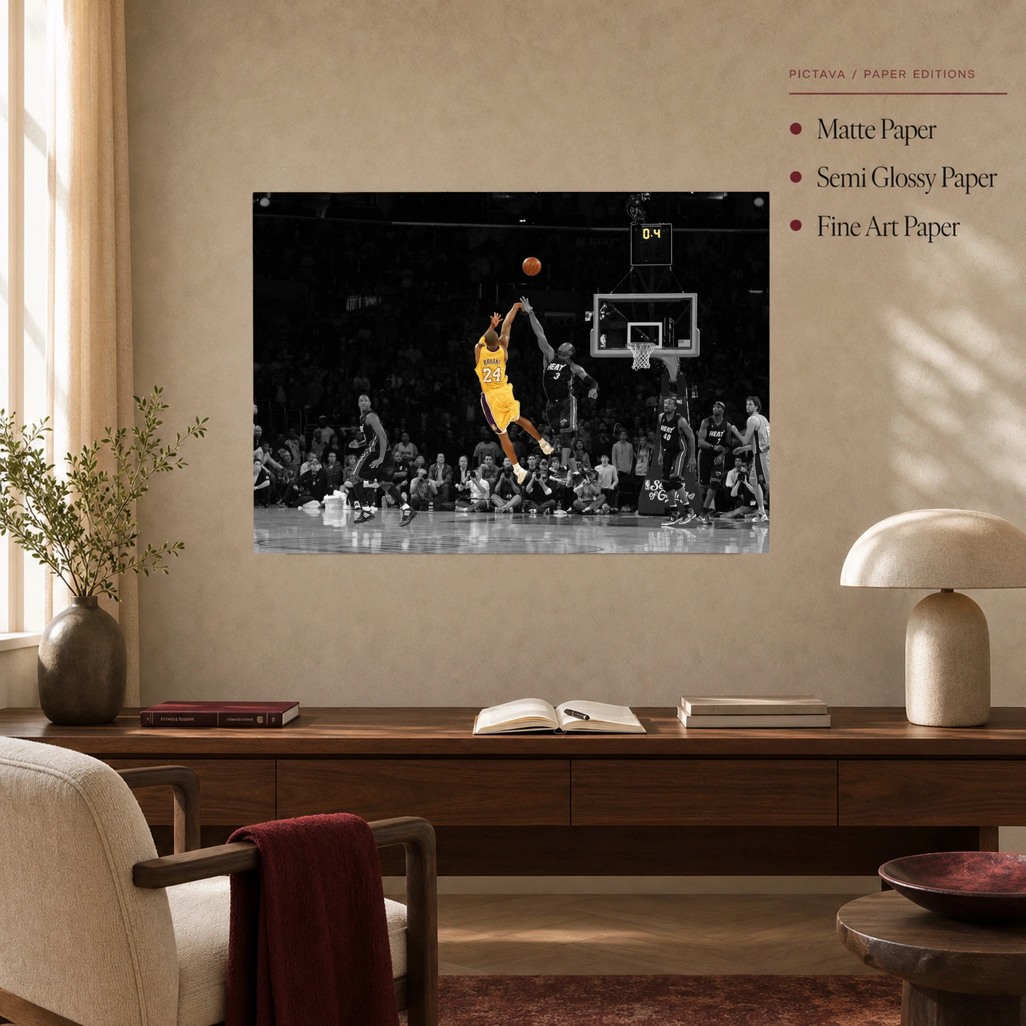 Kobe Bryant Legend Basketball Canvas Art Print, view 5