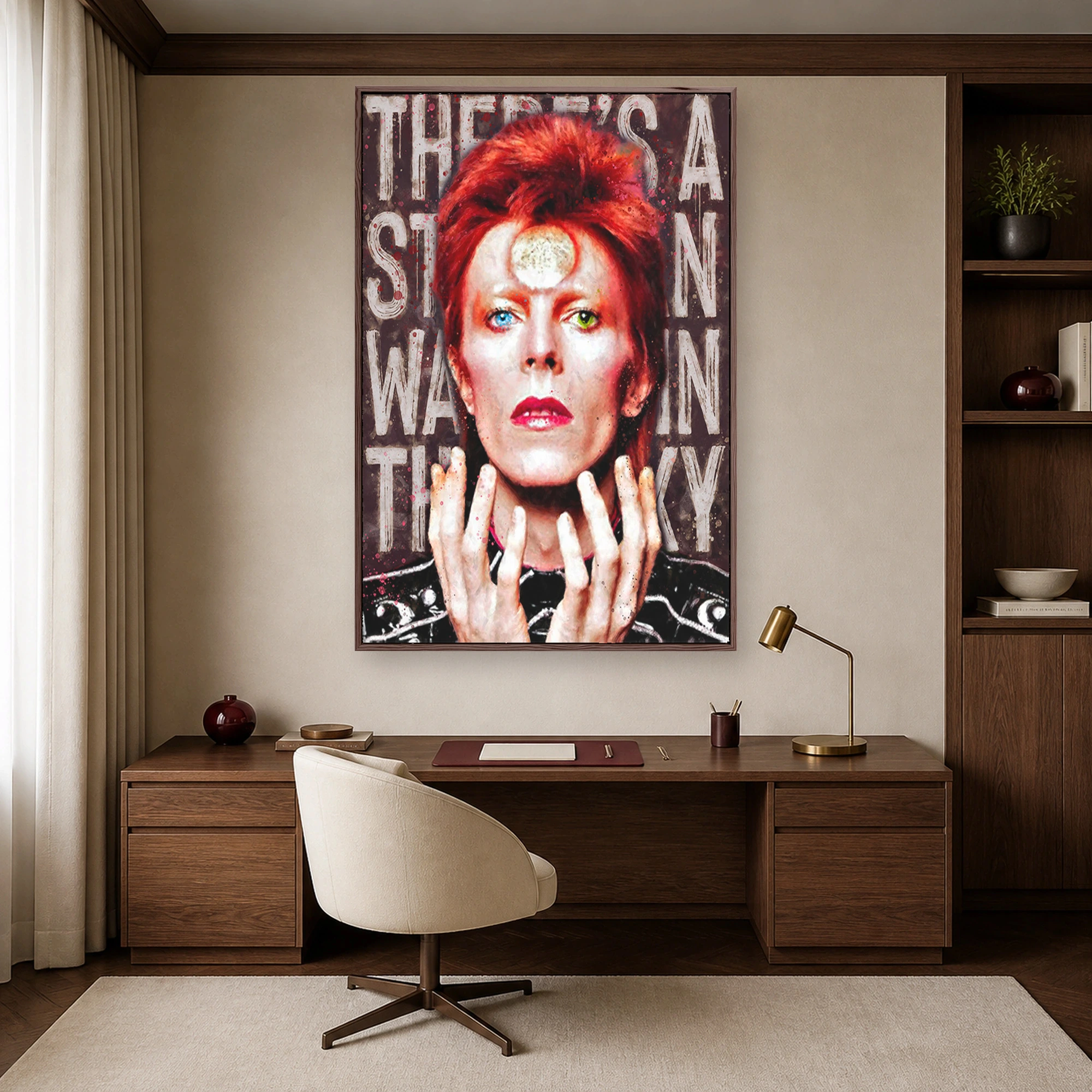 David Bowie Starman Rock Music Legend Canvas Art Print, view 6
