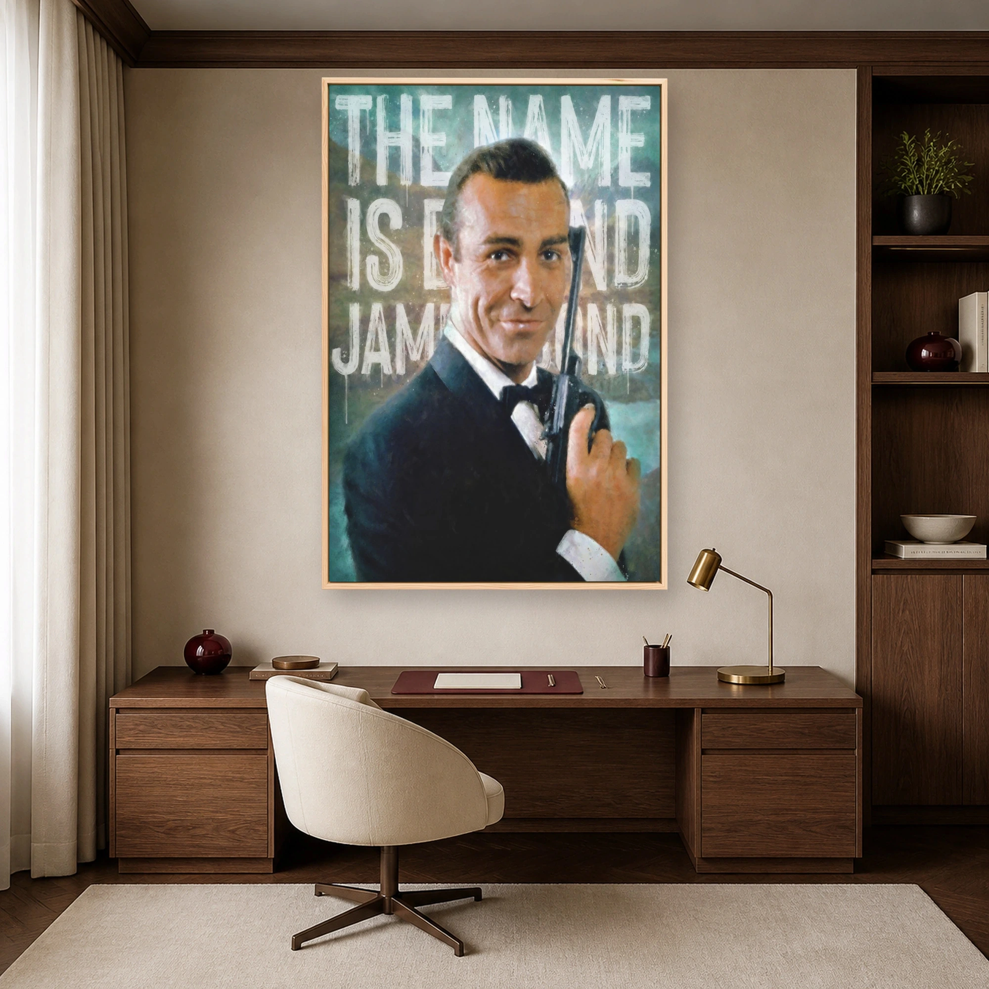 James Bond - Sean Connory Pop Art Canvas Print, view 5