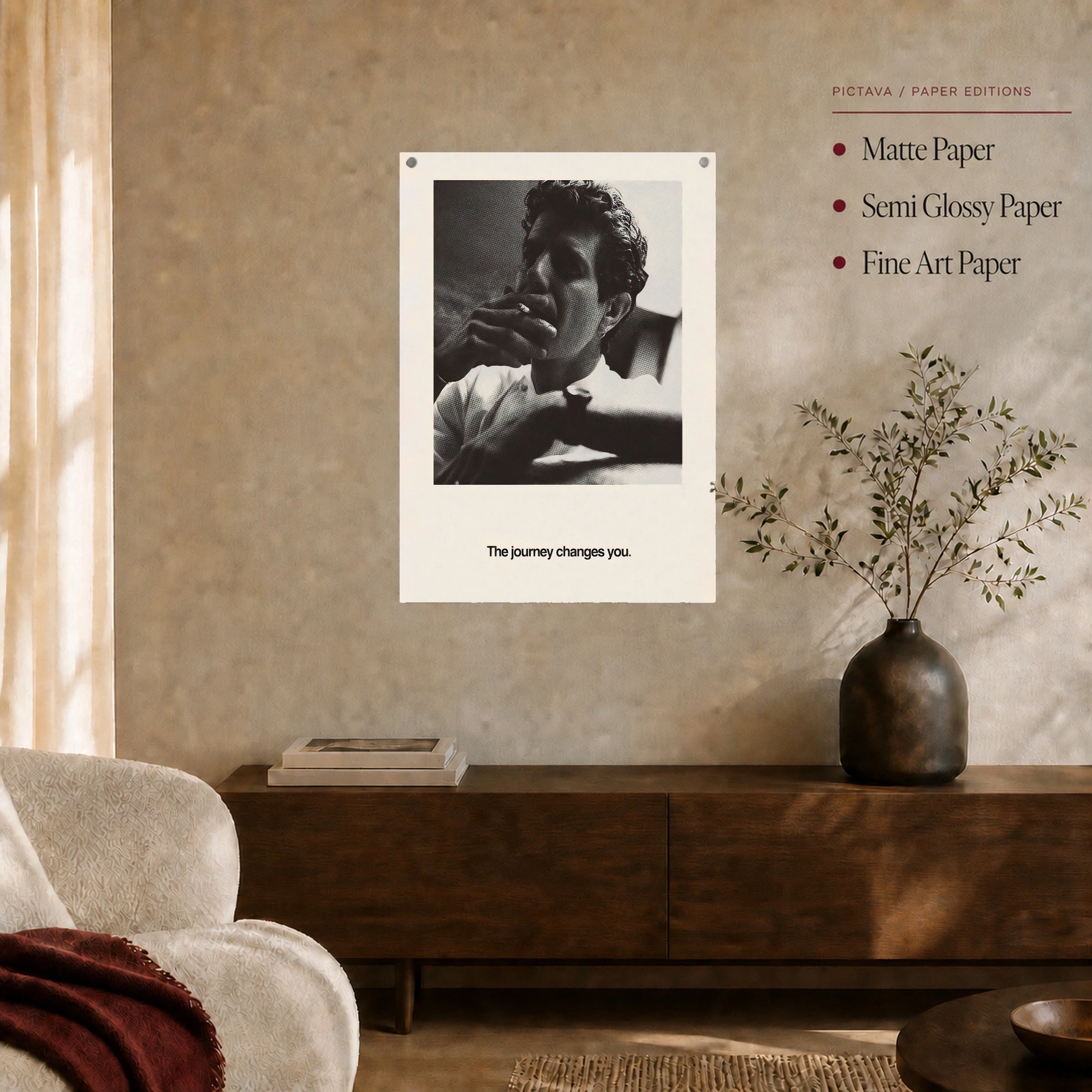 Anthony Bourdain The Journey Changes You Wall Art Print, view 5