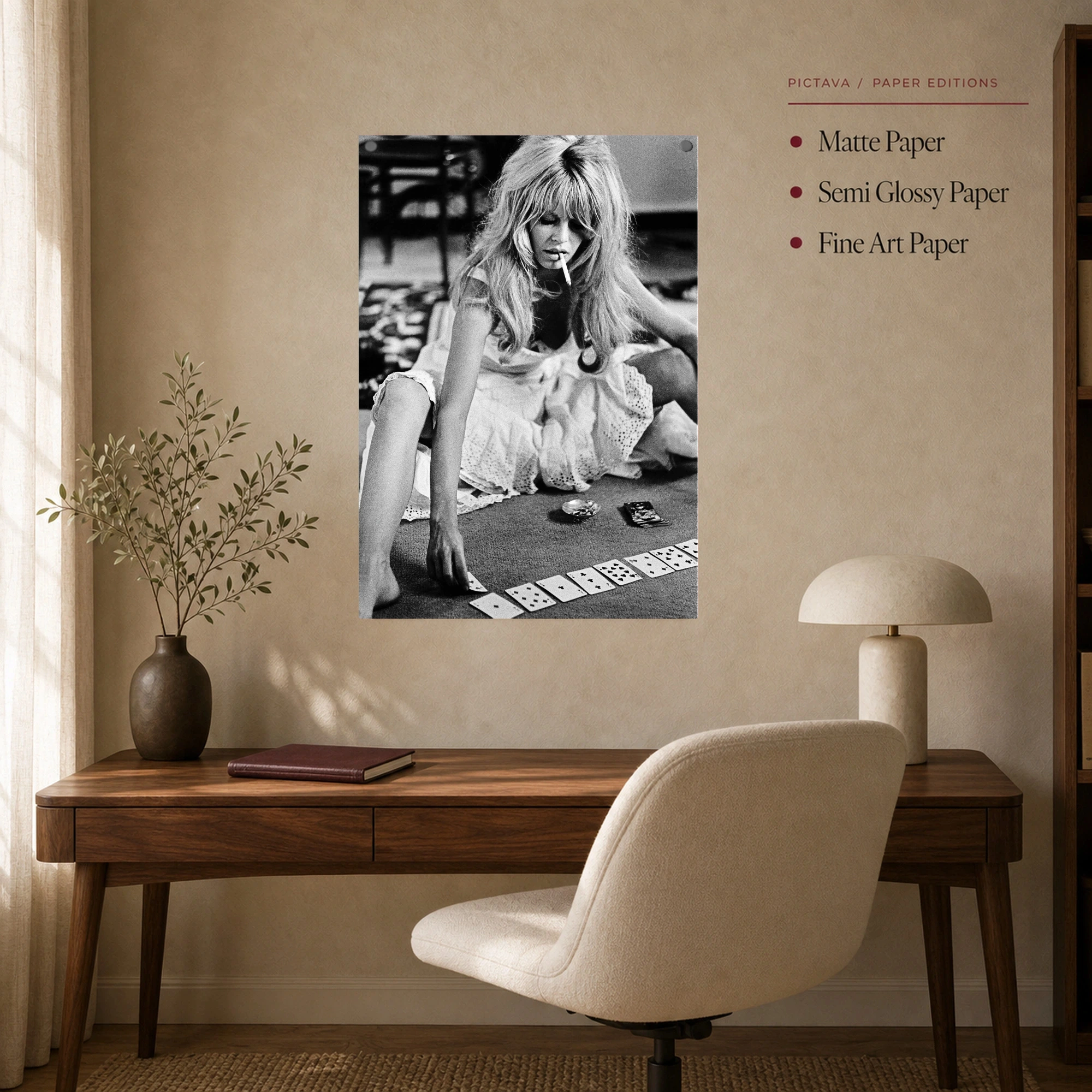 Brigitte Bardot Vintage Playing Cards Print, view 8