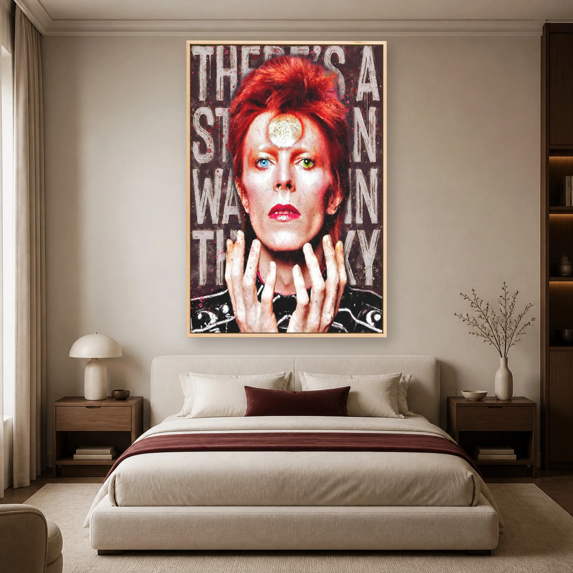 David Bowie Starman Rock Music Legend Canvas Art Print, view 4