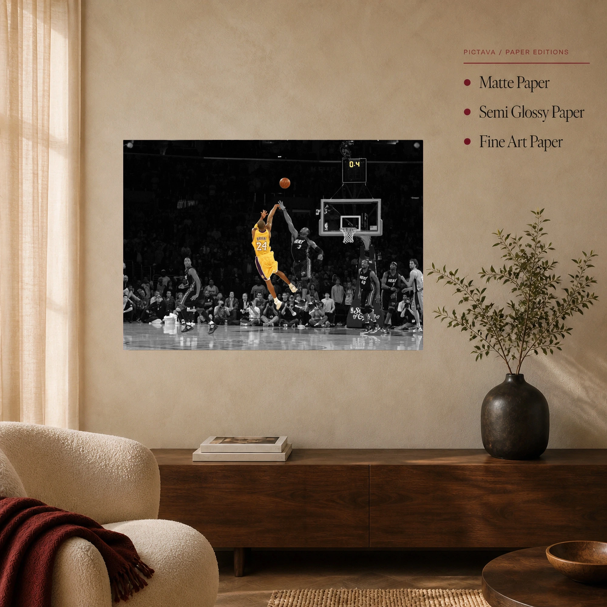 Kobe Bryant Legend Basketball Canvas Art Print, view 4