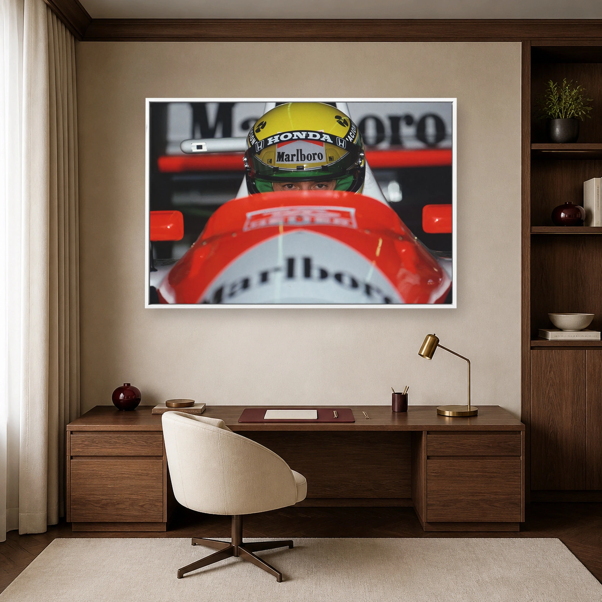 Ayrton Senna McLaren F1 Cockpit Portrait Wall Art Print, view 6